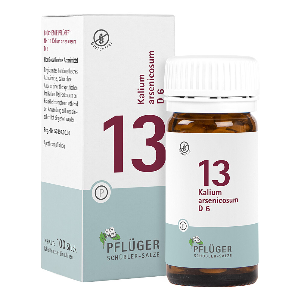 BIOCHEMIE Pflüger 13 Kalium arsenicosum D 6 Tabl. Abbildung für BIOCHEMIE Pflüger 13 Kalium arsenicosum D 6 Tabl.