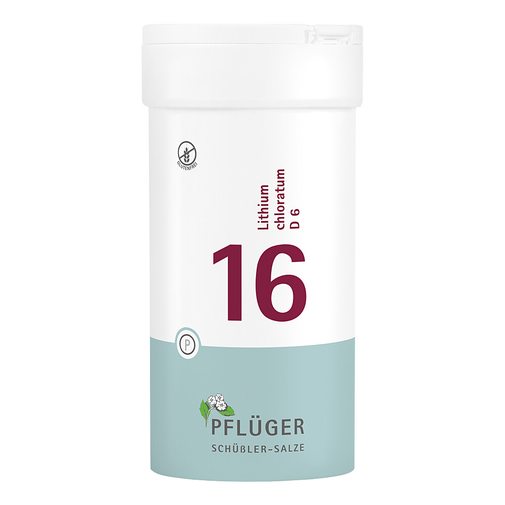 BIOCHEMIE Pflüger 16 Lithium chloratum D 6 Tabl. Abbildung für BIOCHEMIE Pflüger 16 Lithium chloratum D 6 Tabl.