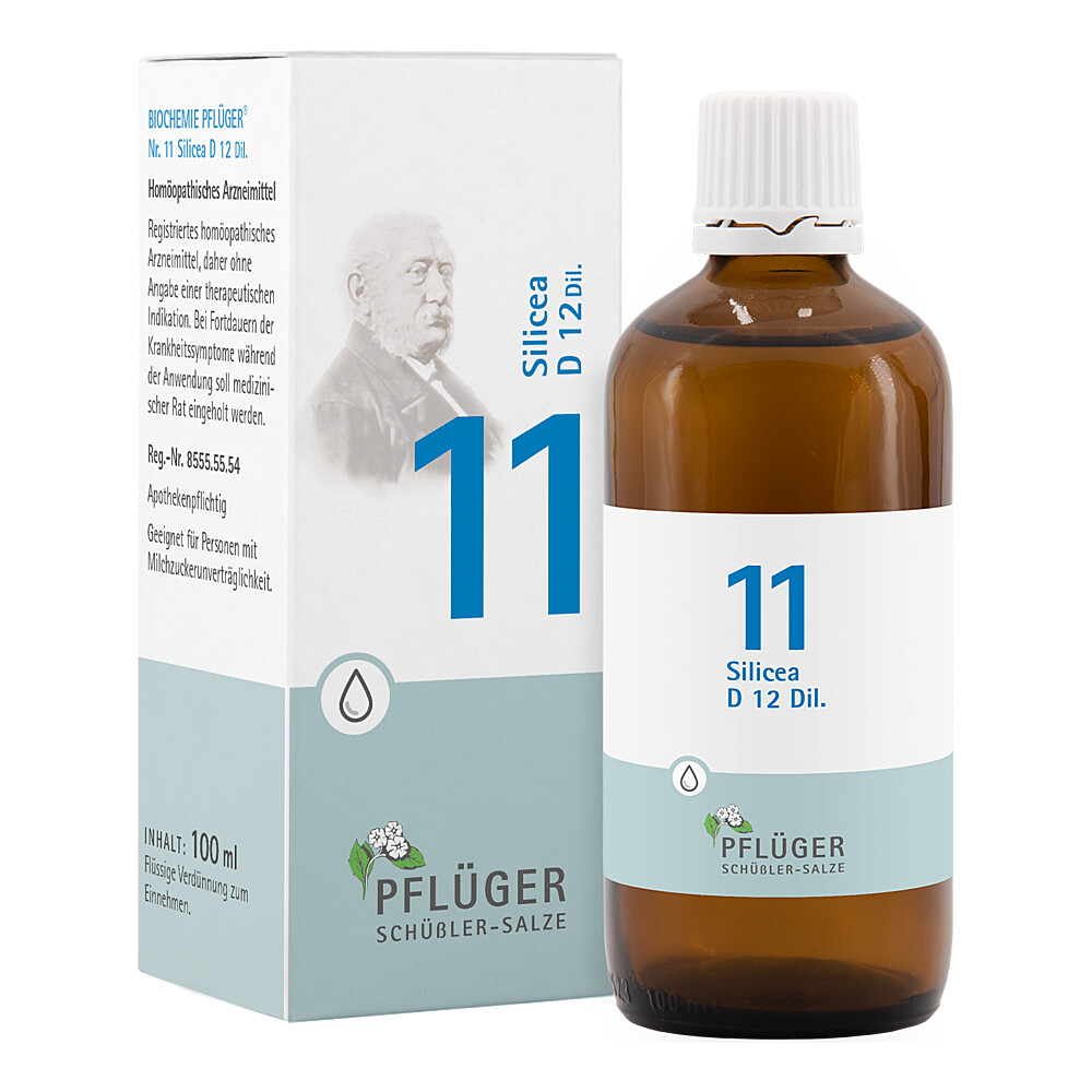 BIOCHEMIE Pflüger 11 Silicea D 12 Tropfen Abbildung für BIOCHEMIE Pflüger 11 Silicea D 12 Tropfen