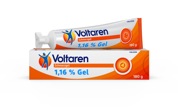Voltaren Schmerzgel 11,6 mg/g Voltaren Gel bei Muskel- und Gelenkschmerzen Abbildung für Voltaren Schmerzgel 11,6 mg/g Voltaren Gel bei Muskel- und Gelenkschmerzen