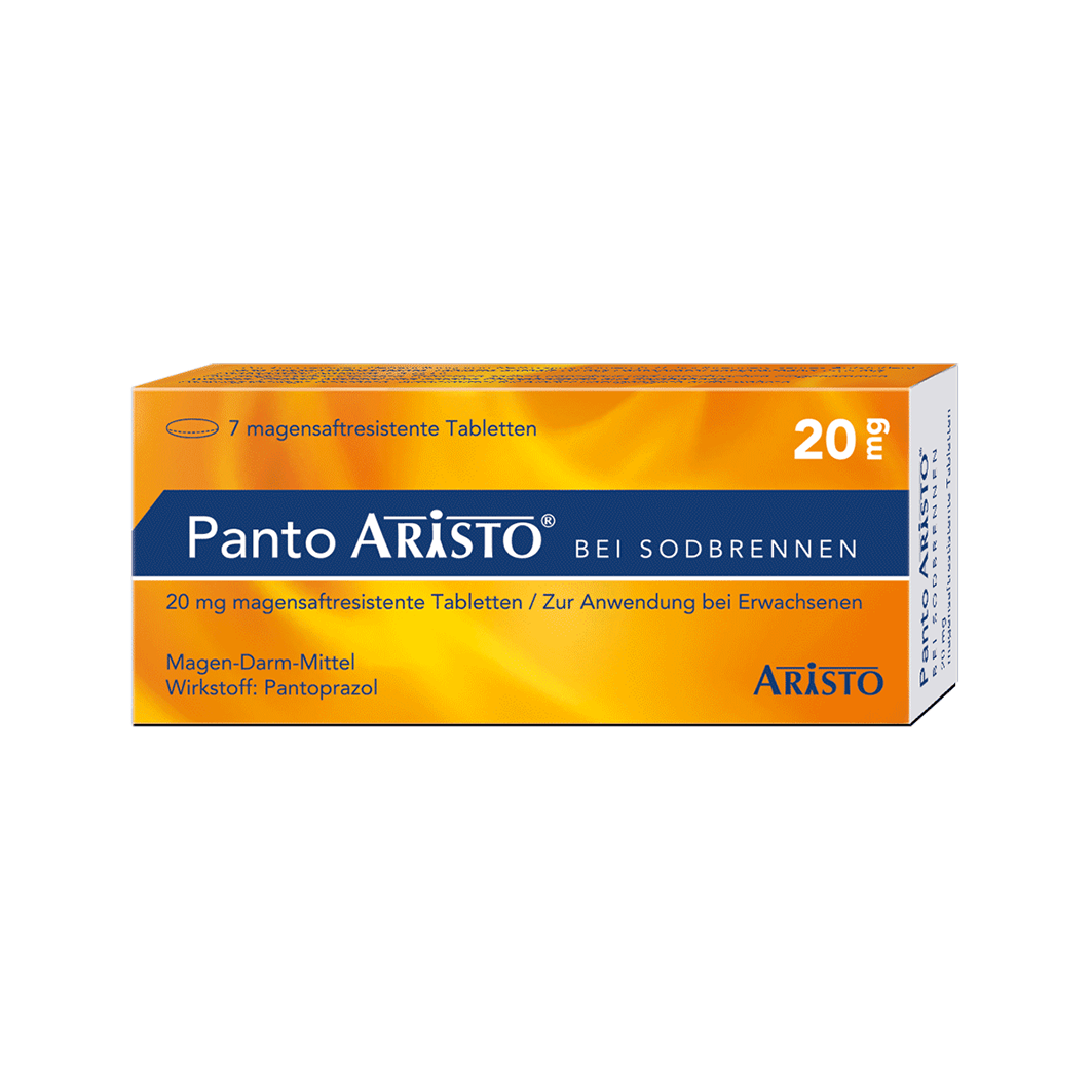 PANTO Aristo bei Sodbrennen 20 mg magensaftr.Tabl. Abbildung für PANTO Aristo bei Sodbrennen 20 mg magensaftr.Tabl.