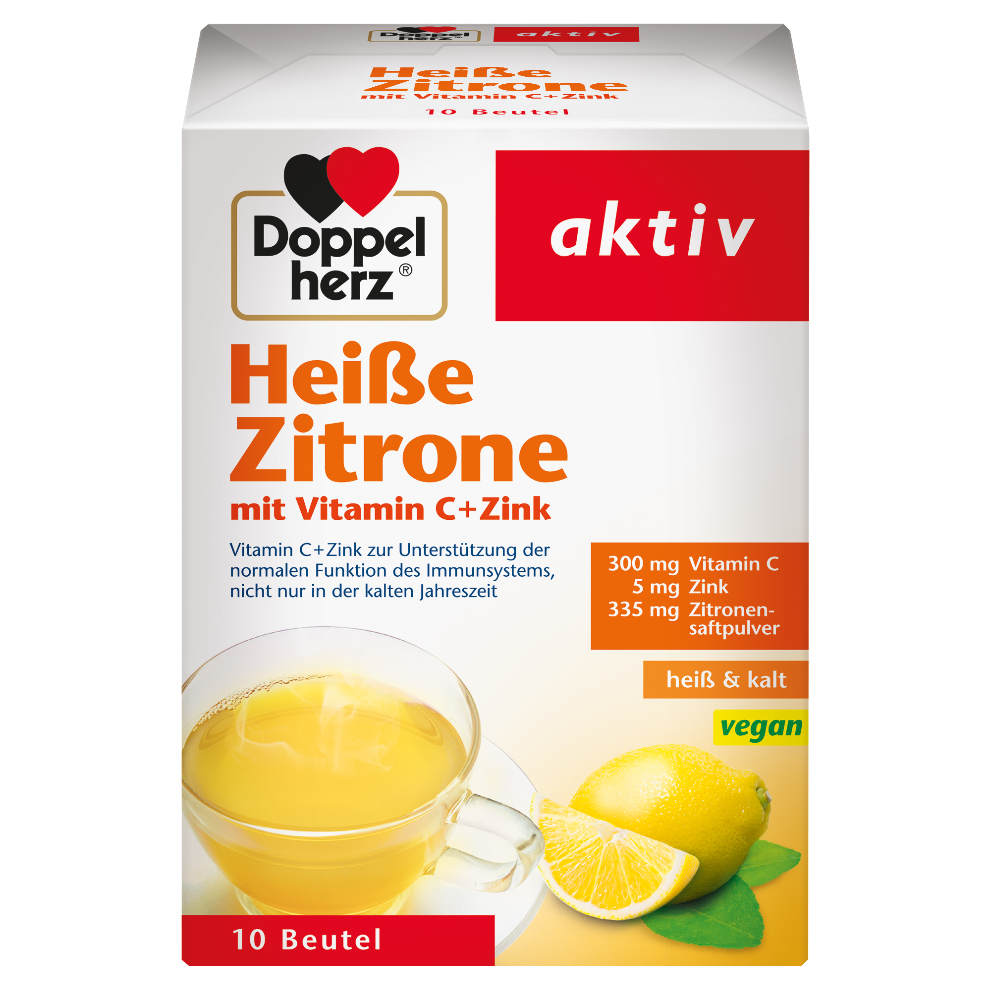 DOPPELHERZ heiße Zitrone Vitamin C+Zink Granulat Abbildung für DOPPELHERZ heiße Zitrone Vitamin C+Zink Granulat