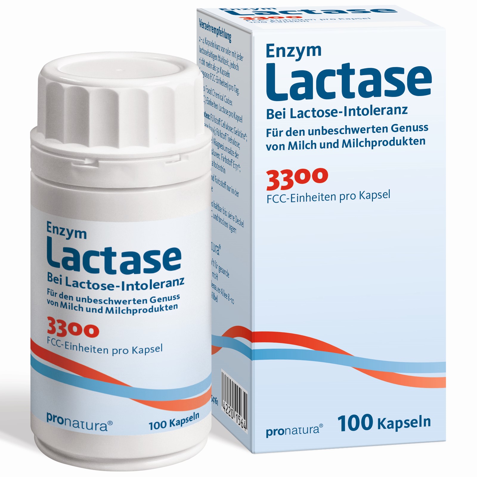 LACTASE 3.300 FCC 200 mg Kapseln Abbildung für LACTASE 3.300 FCC 200 mg Kapseln