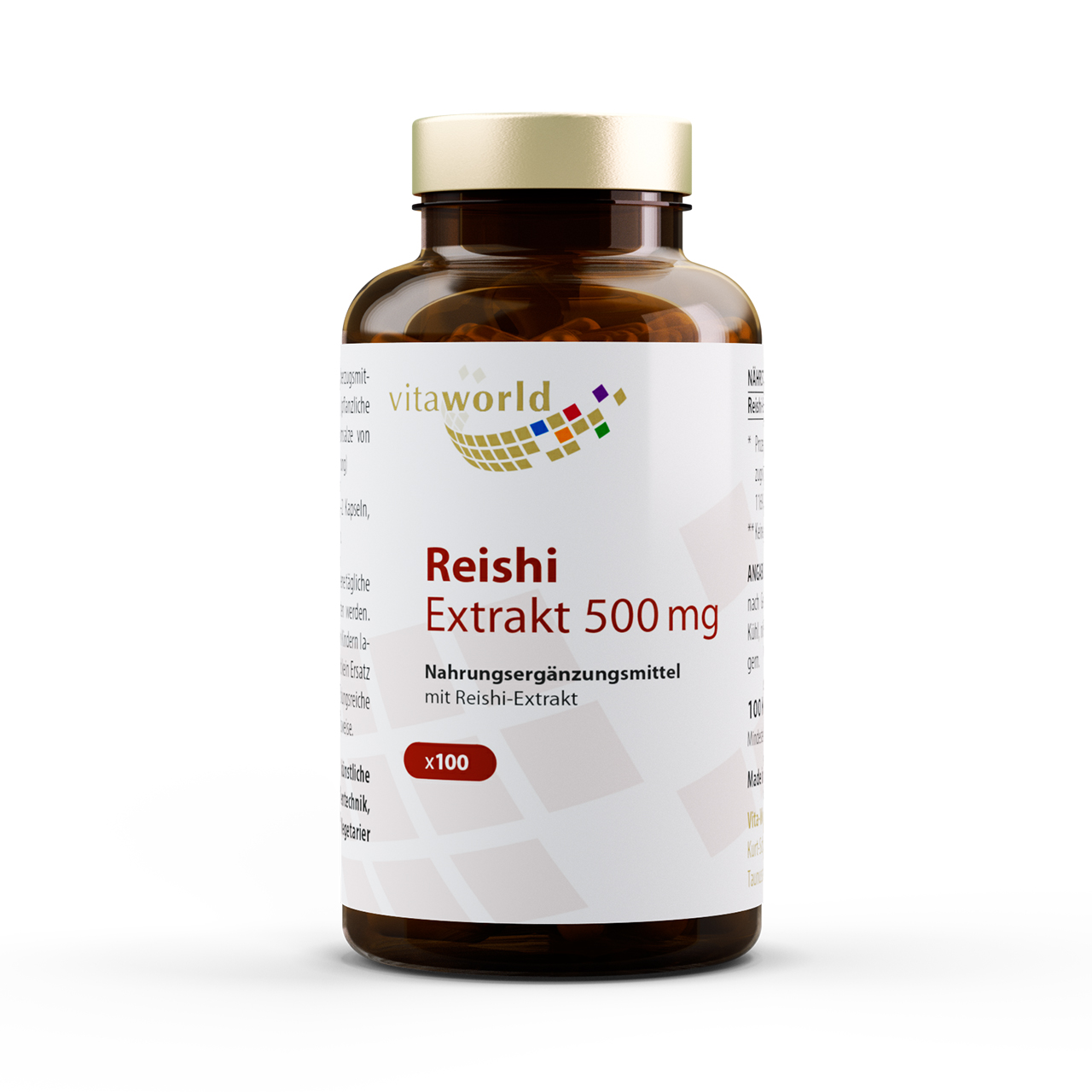 REISHI EXTRAKT 500 mg Kapseln Abbildung für REISHI EXTRAKT 500 mg Kapseln