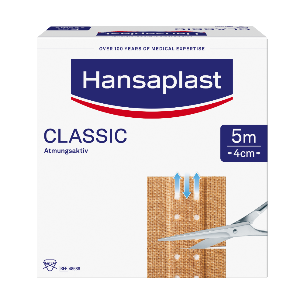 HANSAPLAST Classic Pflaster 4 cmx5 m Abbildung für HANSAPLAST Classic Pflaster 4 cmx5 m