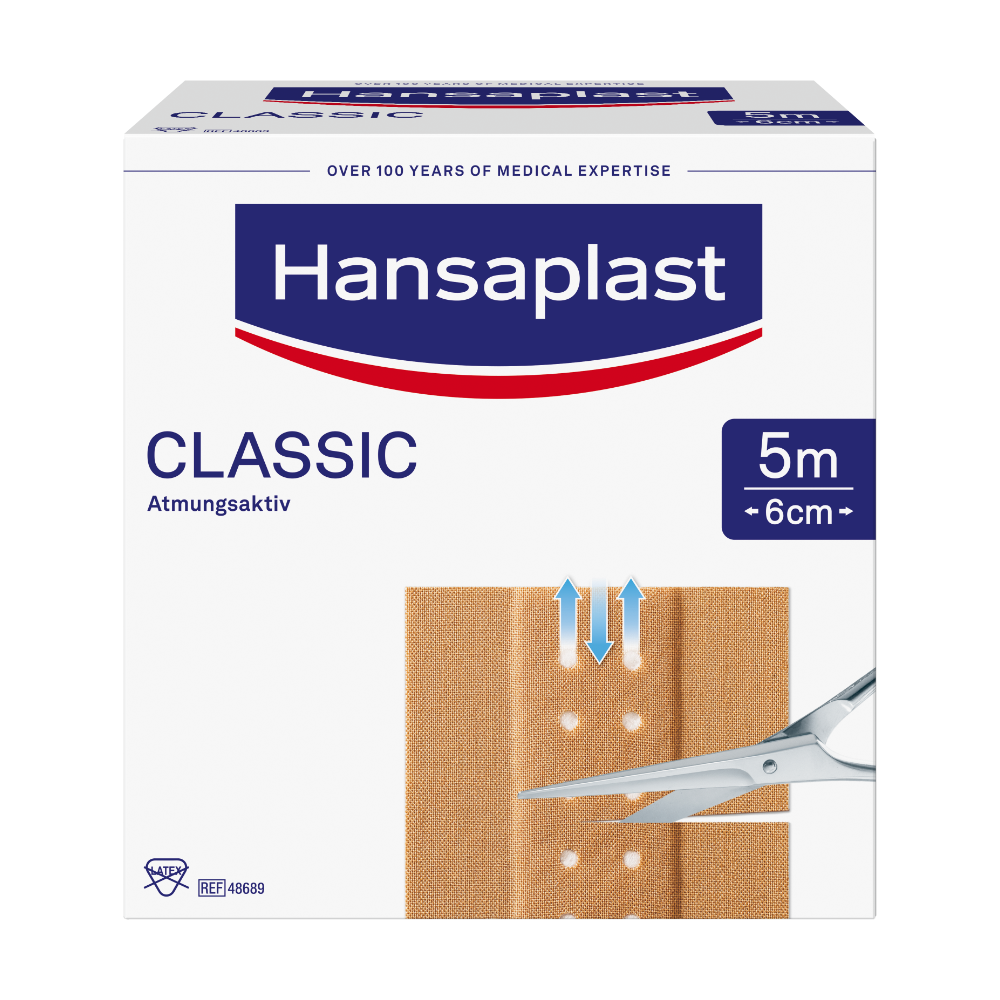 HANSAPLAST Classic Pflaster 6 cmx5 m Abbildung für HANSAPLAST Classic Pflaster 6 cmx5 m