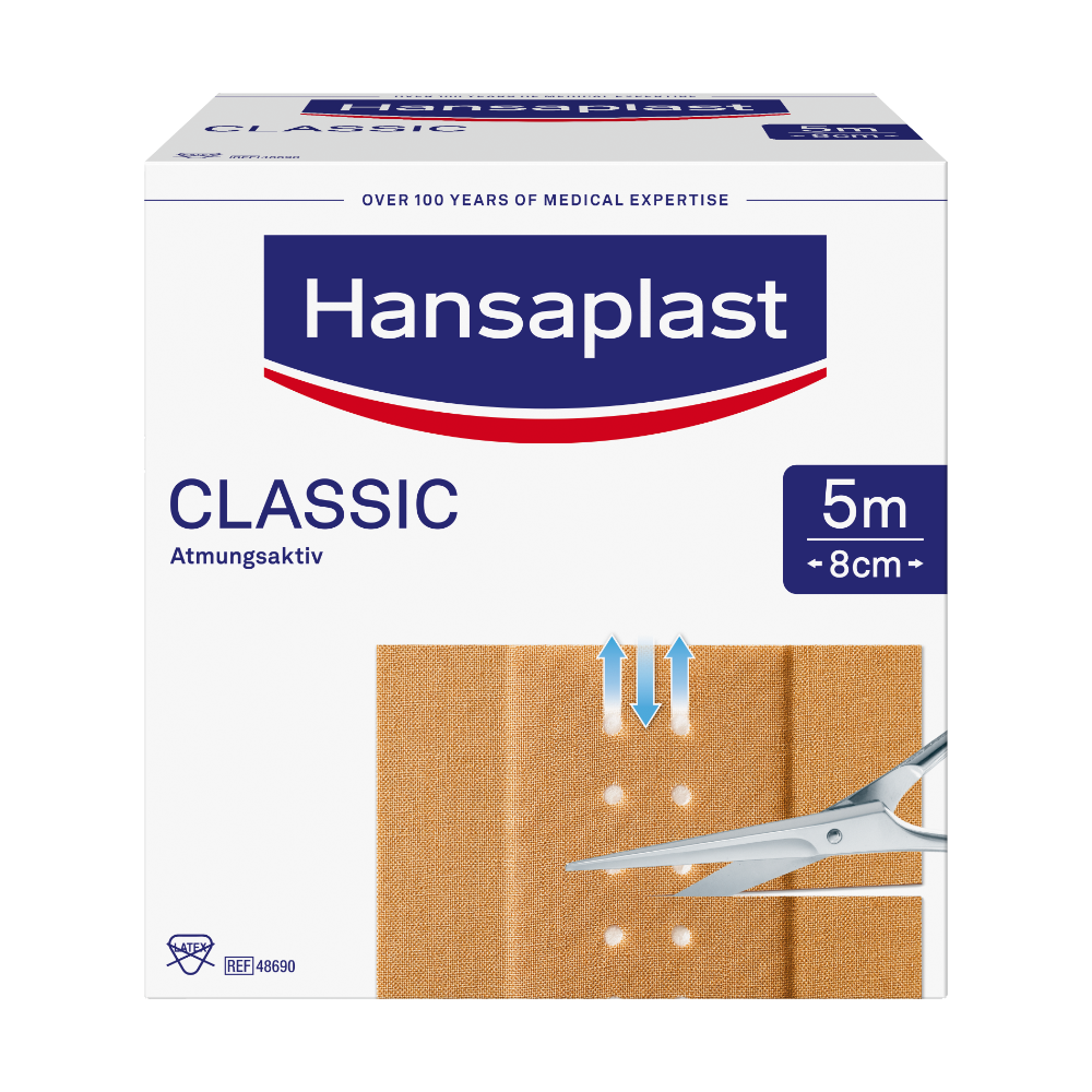 HANSAPLAST Classic Pflaster 8 cmx5 m Abbildung für HANSAPLAST Classic Pflaster 8 cmx5 m