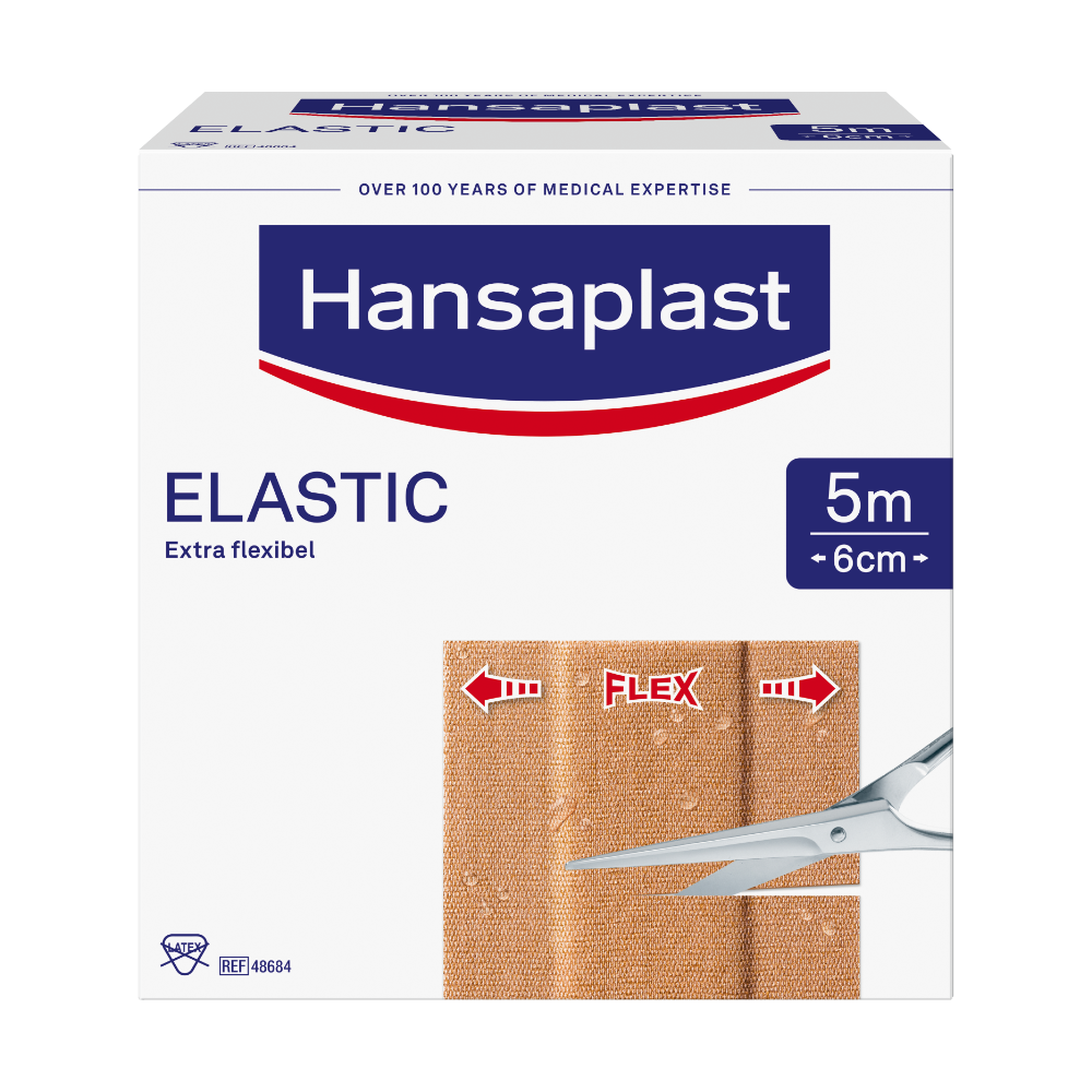 HANSAPLAST Elastic Pflaster 6 cmx5 m Abbildung für HANSAPLAST Elastic Pflaster 6 cmx5 m