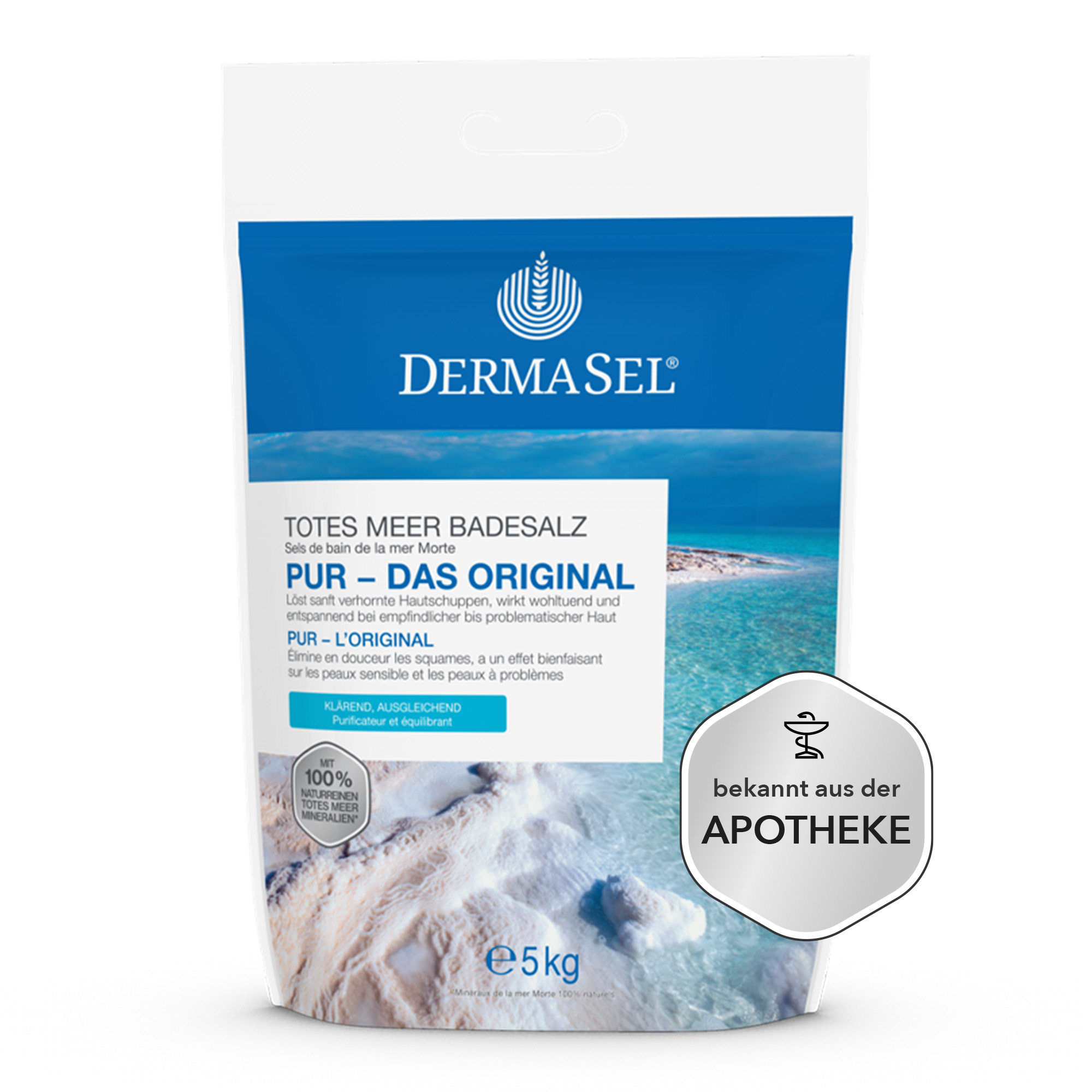 DERMASEL Totes Meer Badesalz Pur Abbildung für DERMASEL Totes Meer Badesalz Pur