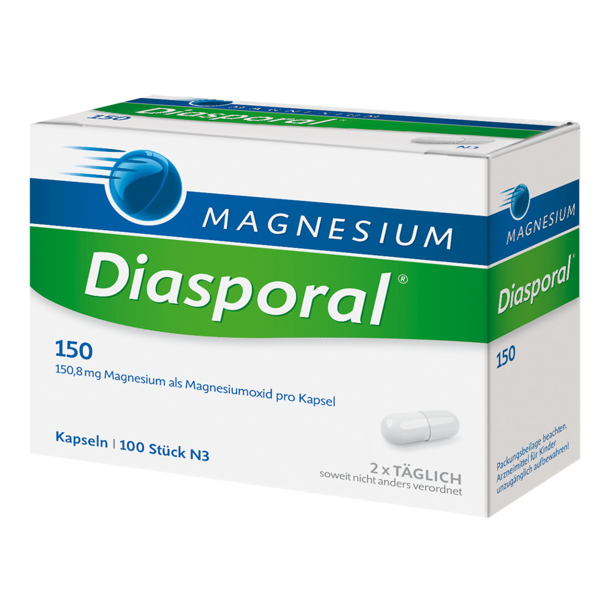 MAGNESIUM DIASPORAL 150 Kapseln Abbildung für MAGNESIUM DIASPORAL 150 Kapseln