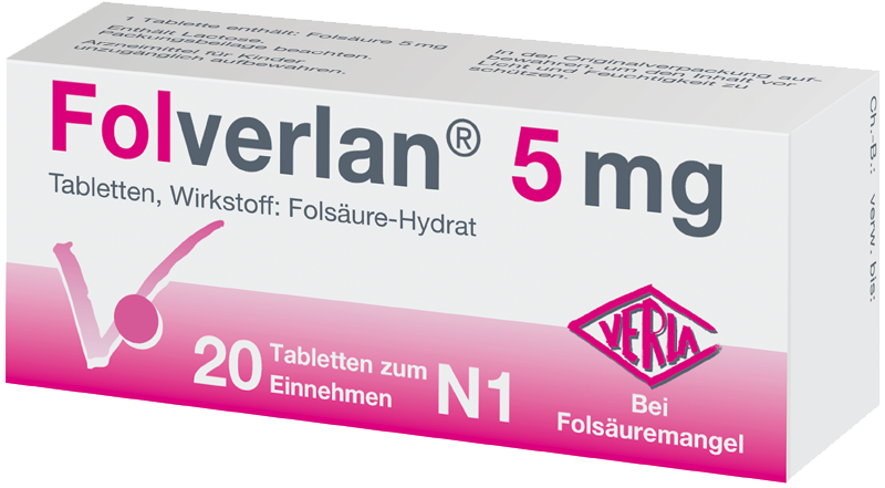 Folverlan® 5 mg Abbildung für Folverlan® 5 mg