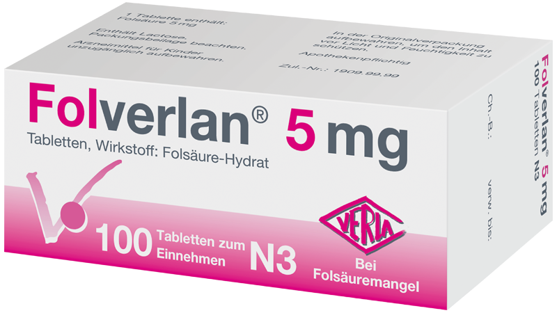 Folverlan® 5 mg Abbildung für Folverlan® 5 mg