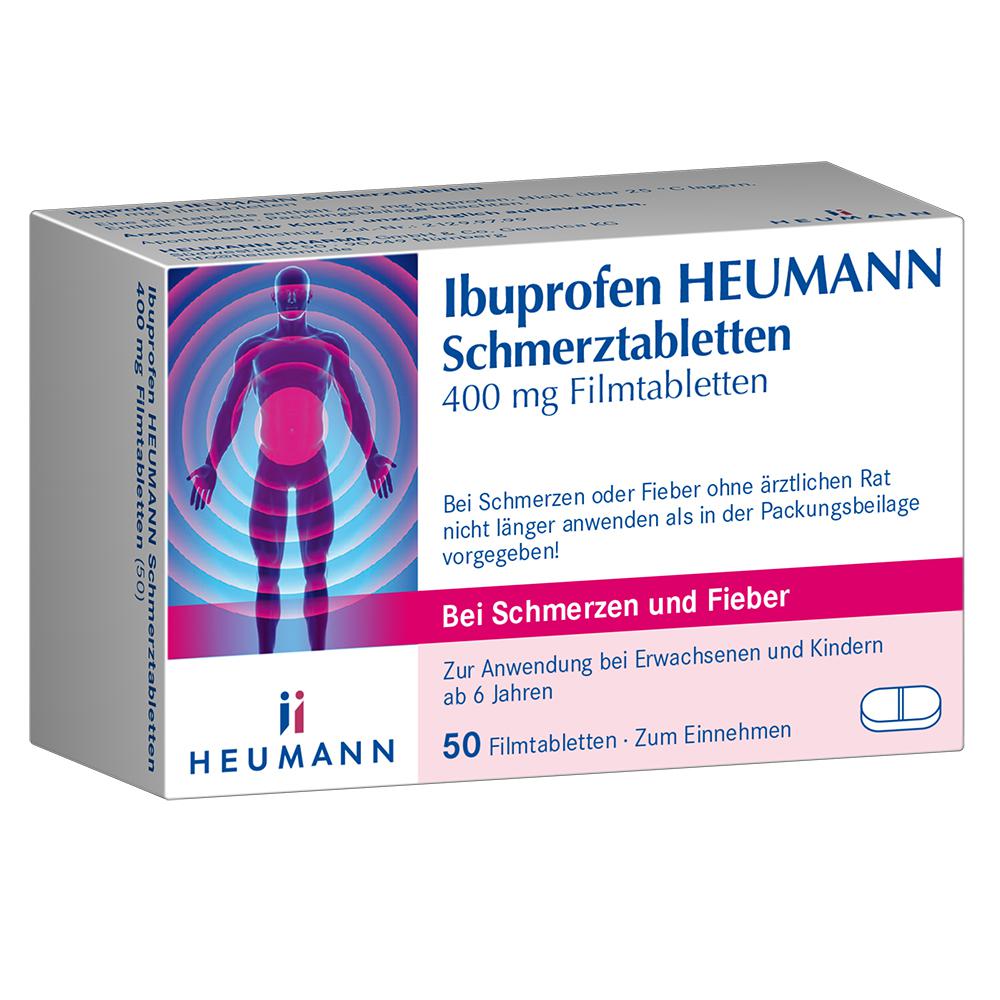 IBUPROFEN Heumann Schmerztabletten 400 mg Abbildung für IBUPROFEN Heumann Schmerztabletten 400 mg