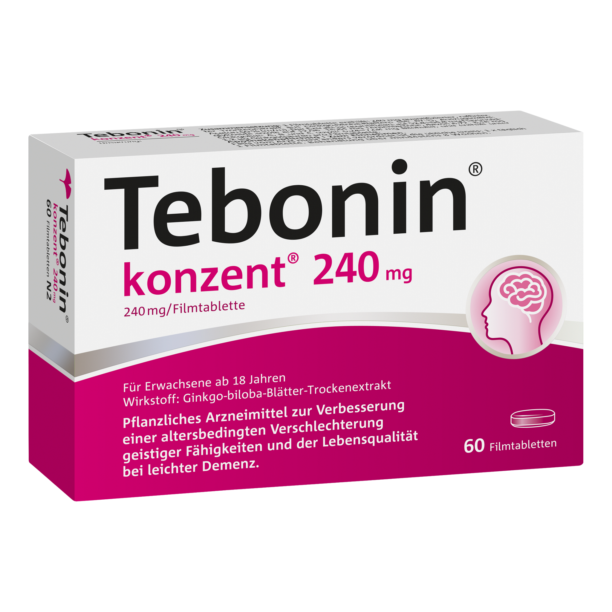 TEBONIN konzent 240 mg Filmtabletten Abbildung für TEBONIN konzent 240 mg Filmtabletten