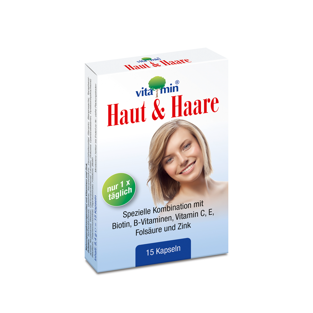 HAUT+HAARE VITAMIN Natur Pharma Kapseln Abbildung für HAUT+HAARE VITAMIN Natur Pharma Kapseln