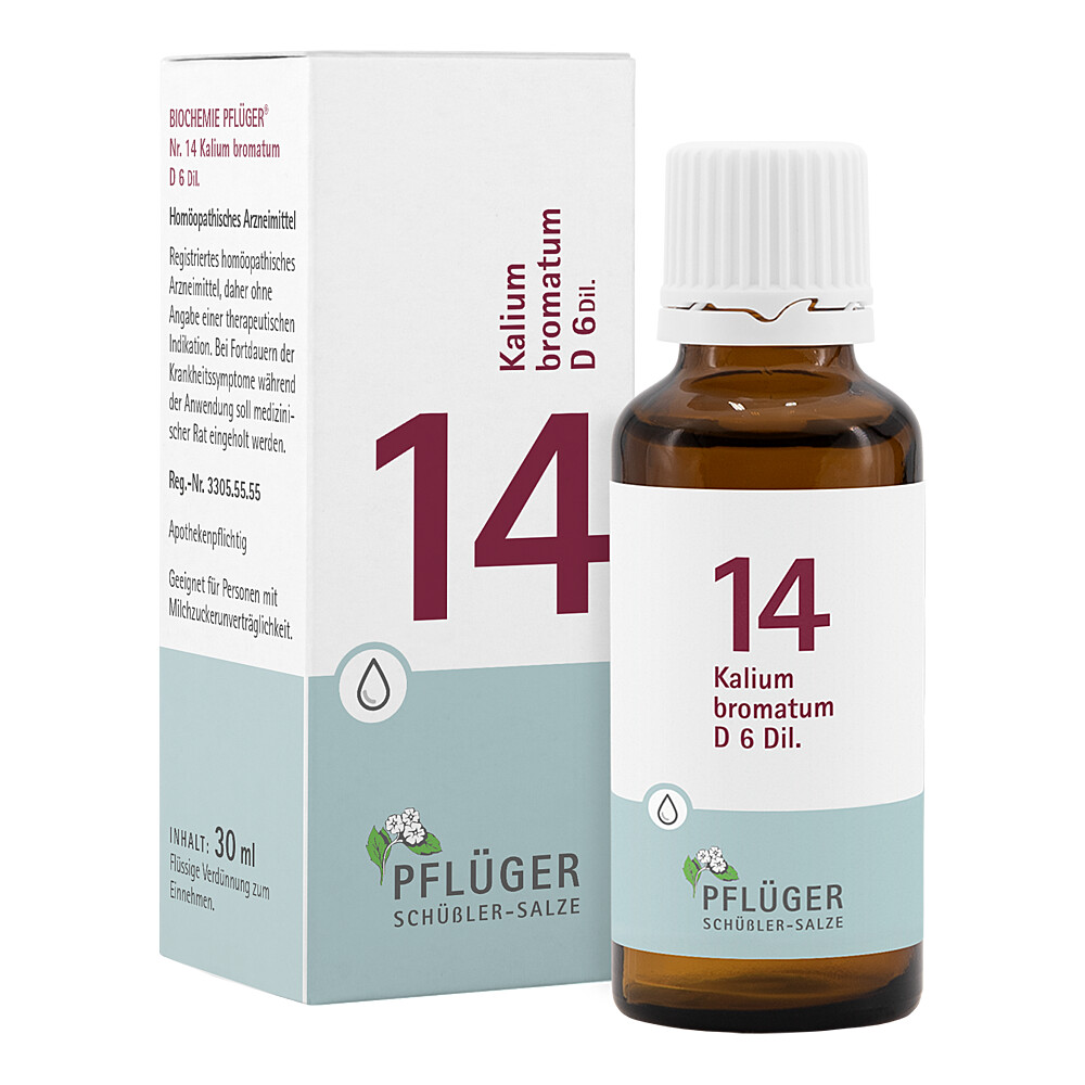 BIOCHEMIE Pflüger 14 Kalium bromatum D 6 Tropfen Abbildung für BIOCHEMIE Pflüger 14 Kalium bromatum D 6 Tropfen