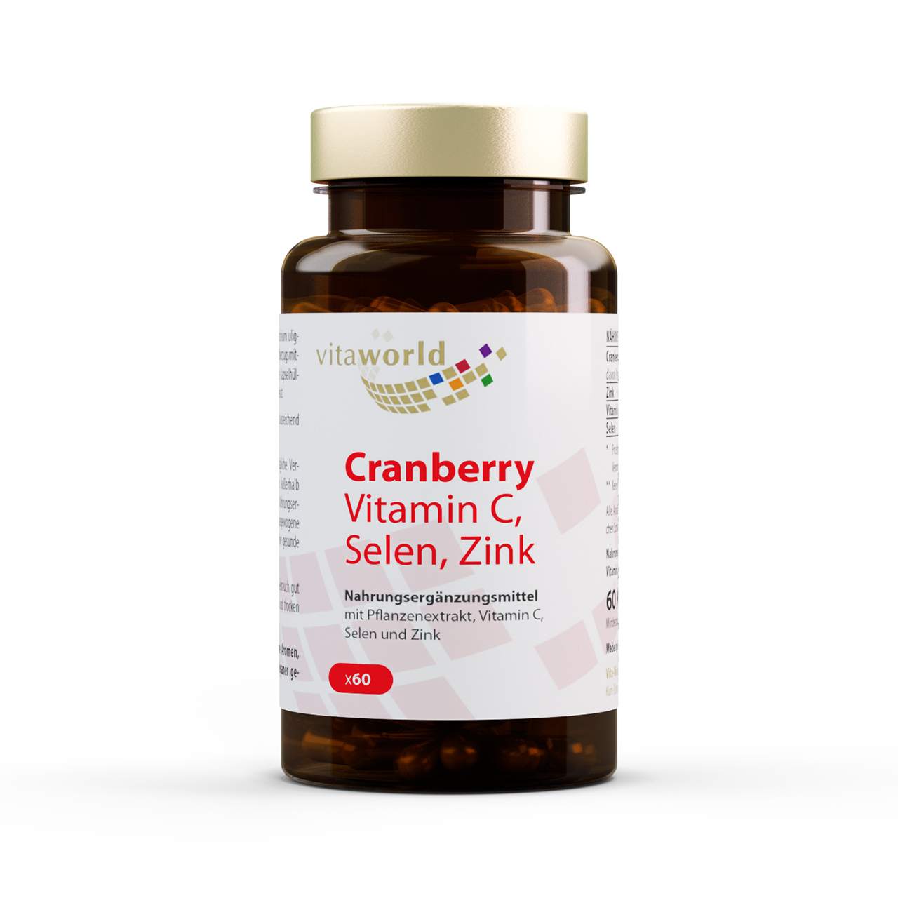 CRANBERRY VITAMIN C+Selen+Zink Kapseln Abbildung für CRANBERRY VITAMIN C+Selen+Zink Kapseln