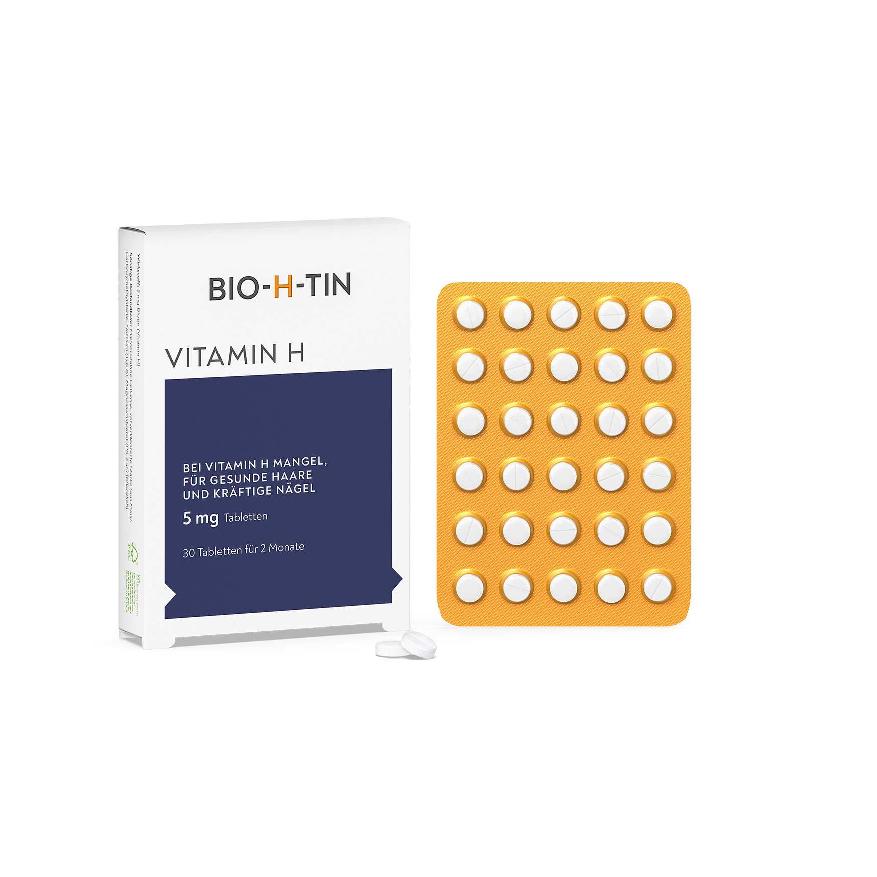 BIO-H-TIN Vitamin H 5 mg für 2 Monate Tabletten Abbildung für BIO-H-TIN Vitamin H 5 mg für 2 Monate Tabletten