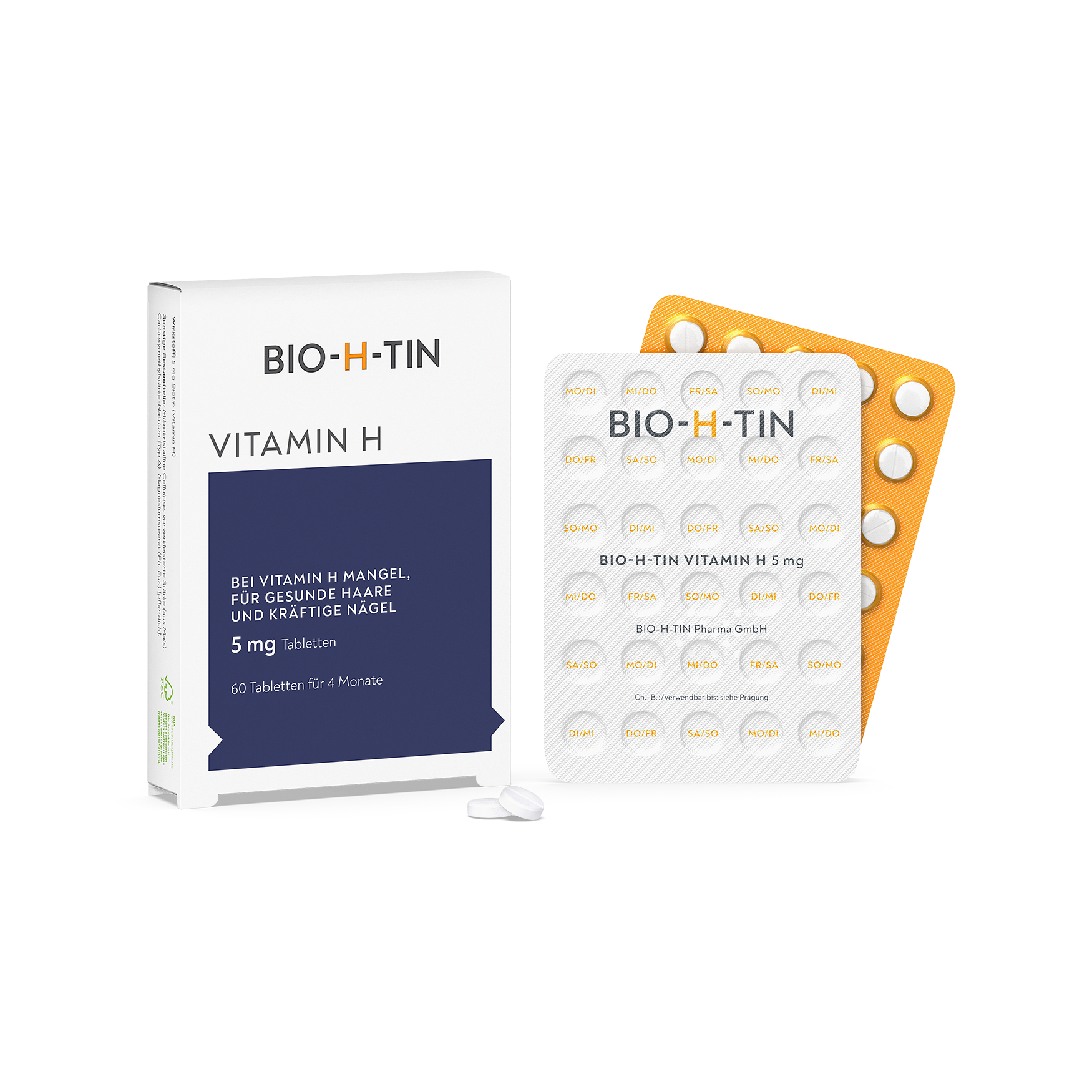 BIO-H-TIN Vitamin H 5 mg für 4 Monate Tabletten Abbildung für BIO-H-TIN Vitamin H 5 mg für 4 Monate Tabletten