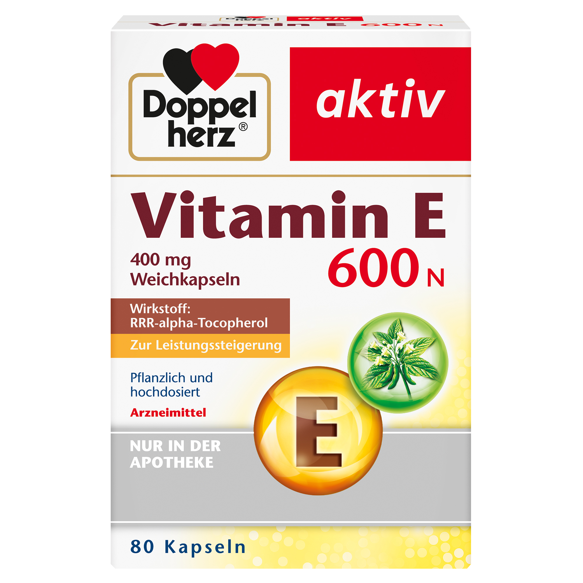 DOPPELHERZ Vitamin E 600 N Weichkapseln Abbildung für DOPPELHERZ Vitamin E 600 N Weichkapseln