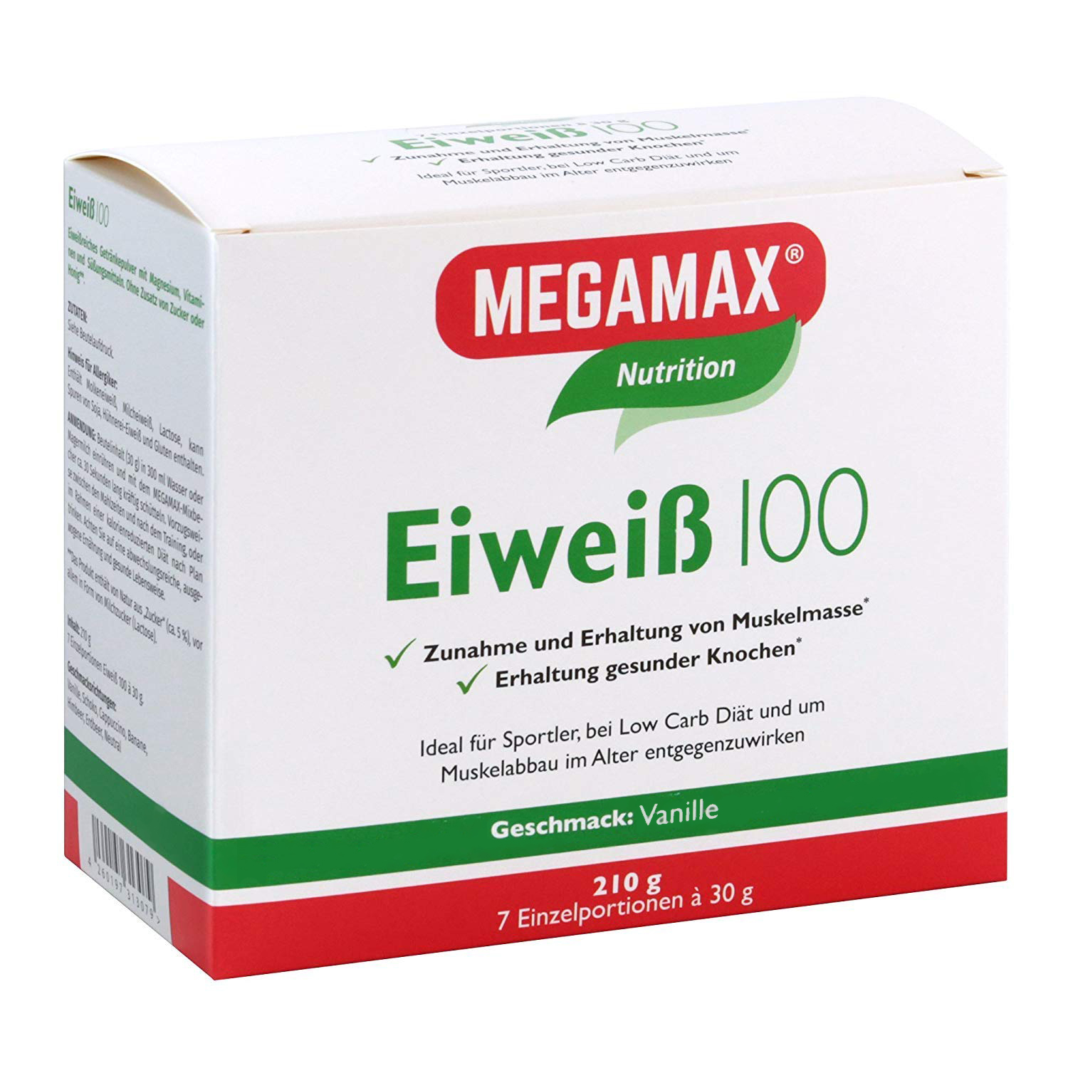 EIWEISS 100 Vanille Megamax Pulver Abbildung für EIWEISS 100 Vanille Megamax Pulver