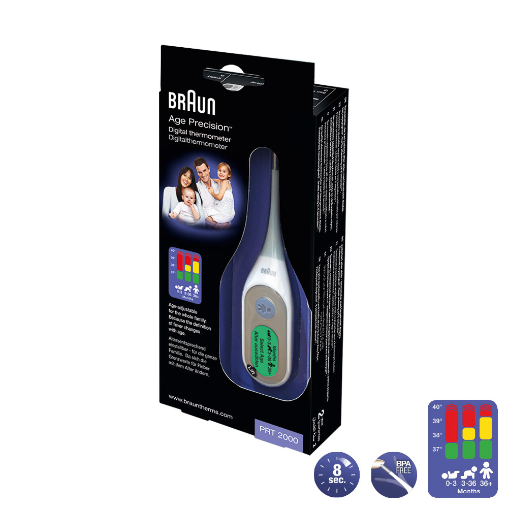 BRAUN THERMOMETER digital AgePrecision PRT2000 Abbildung für BRAUN THERMOMETER digital AgePrecision PRT2000