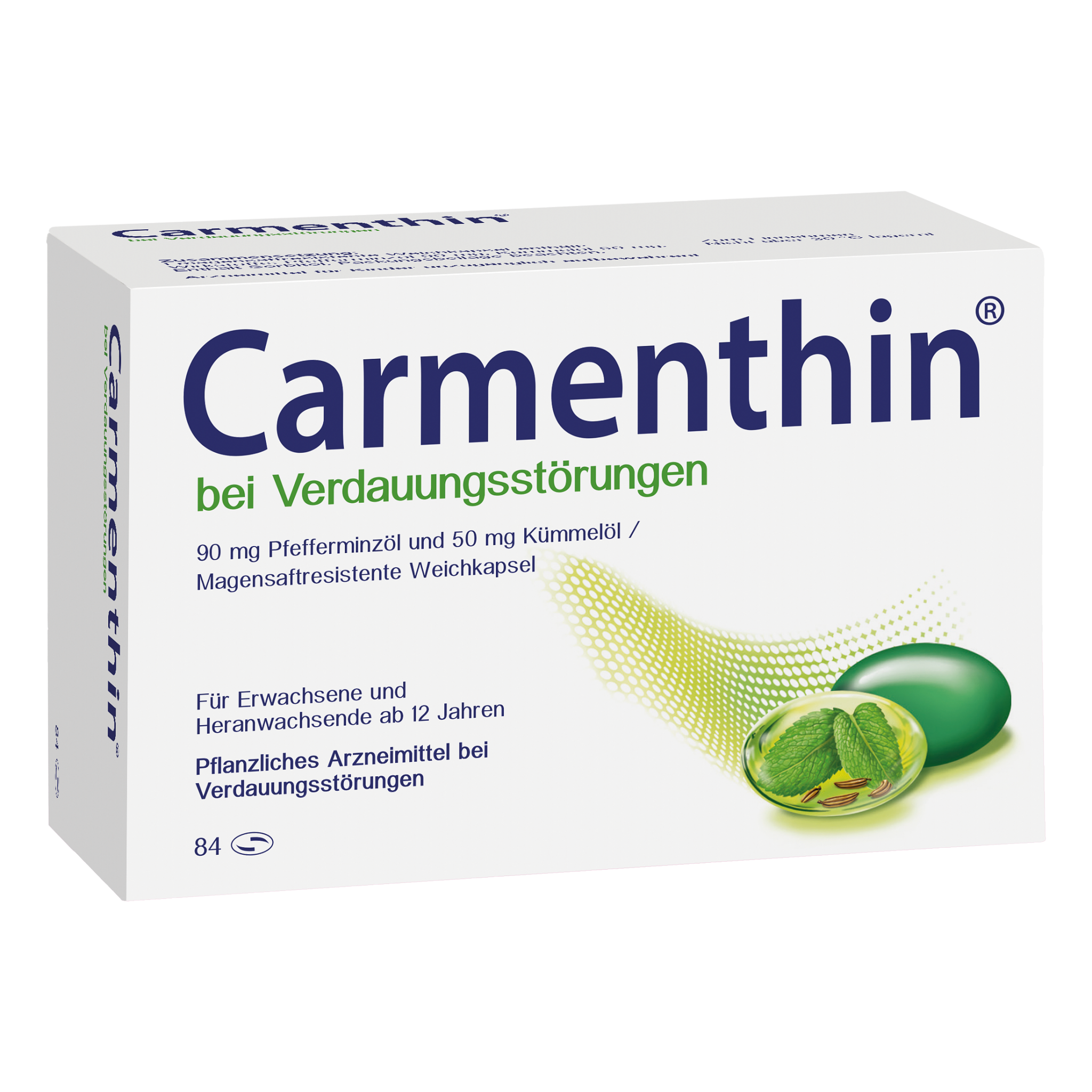 CARMENTHIN bei Verdauungsstörungen msr.Weichkaps. Abbildung für CARMENTHIN bei Verdauungsstörungen msr.Weichkaps.