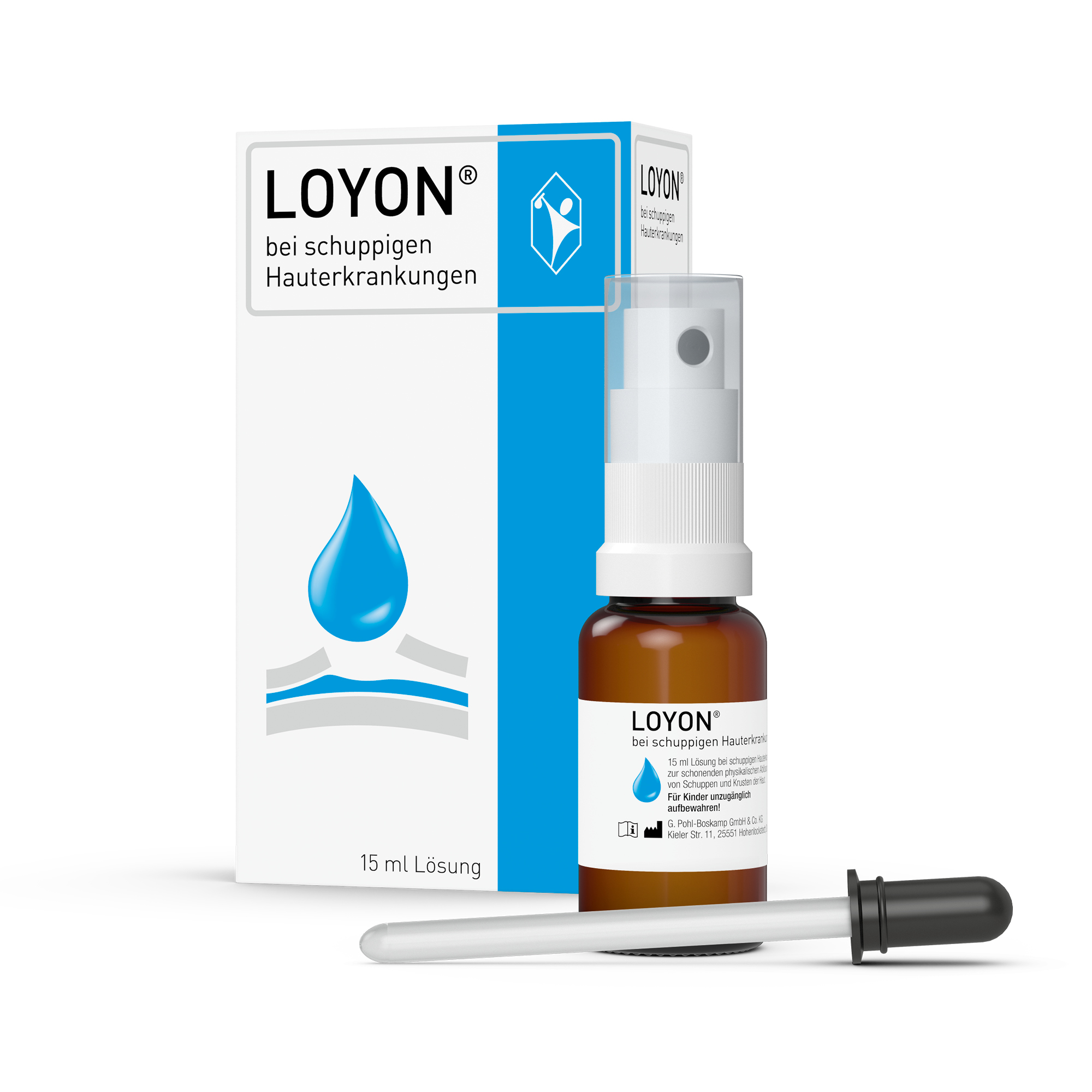 LOYON bei Schuppenflechte, Milchschorf und Kopfgneis Abbildung für LOYON bei Schuppenflechte, Milchschorf und Kopfgneis