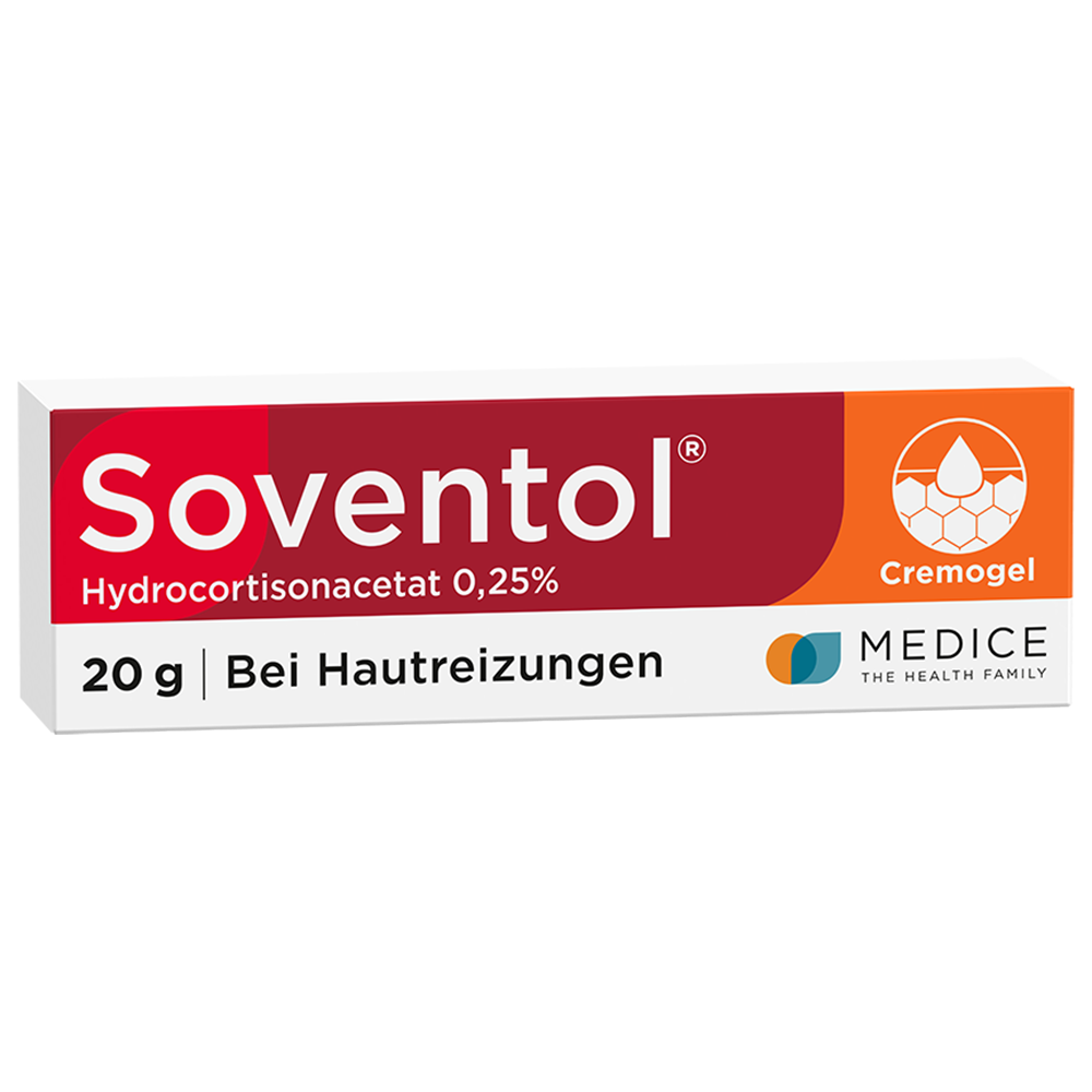 SOVENTOL Hydrocortisonacetat 0,25% Creme Abbildung für SOVENTOL Hydrocortisonacetat 0,25% Creme