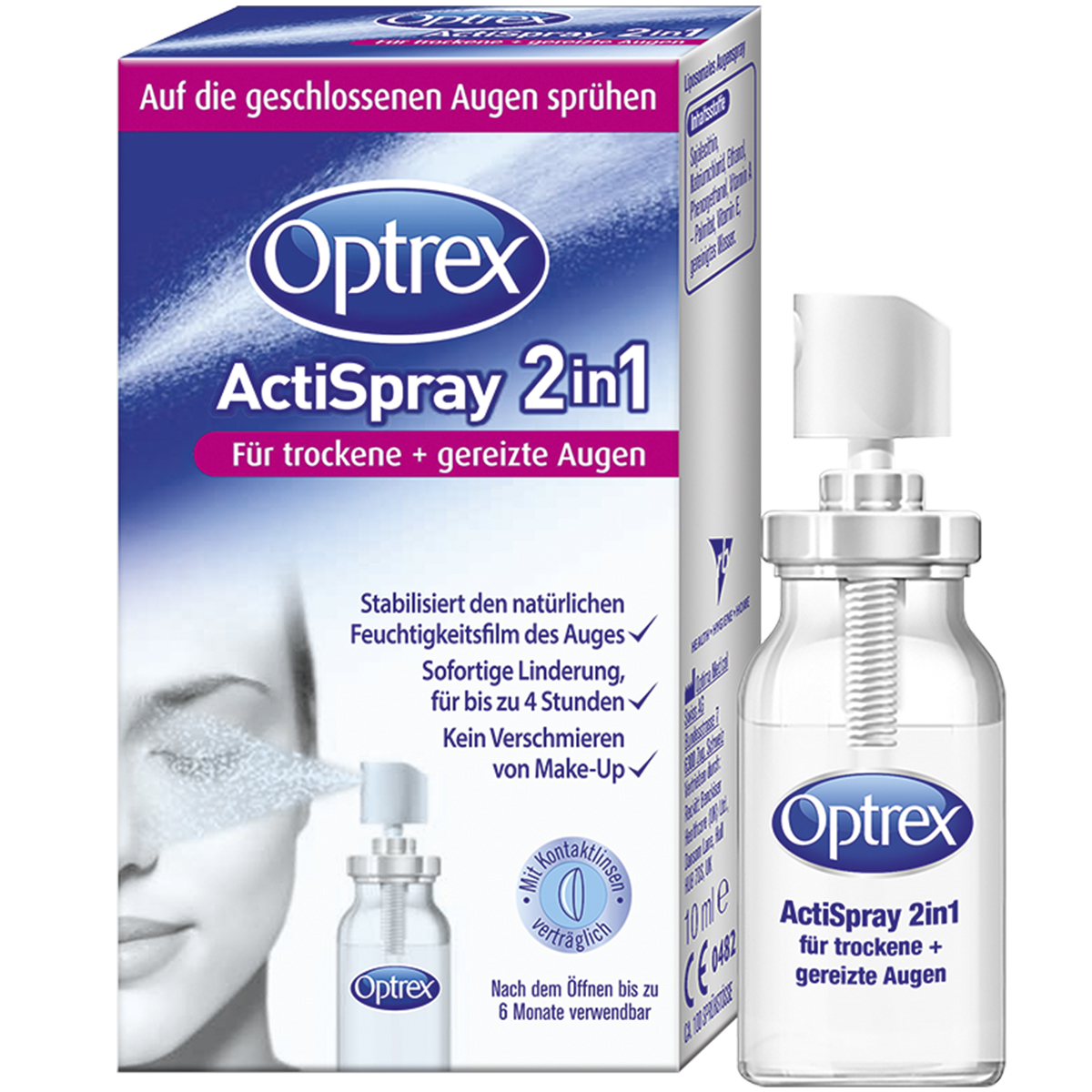 OPTREX ActiSpray 2in1 f.trockene+gereizte Augen Abbildung für OPTREX ActiSpray 2in1 f.trockene+gereizte Augen