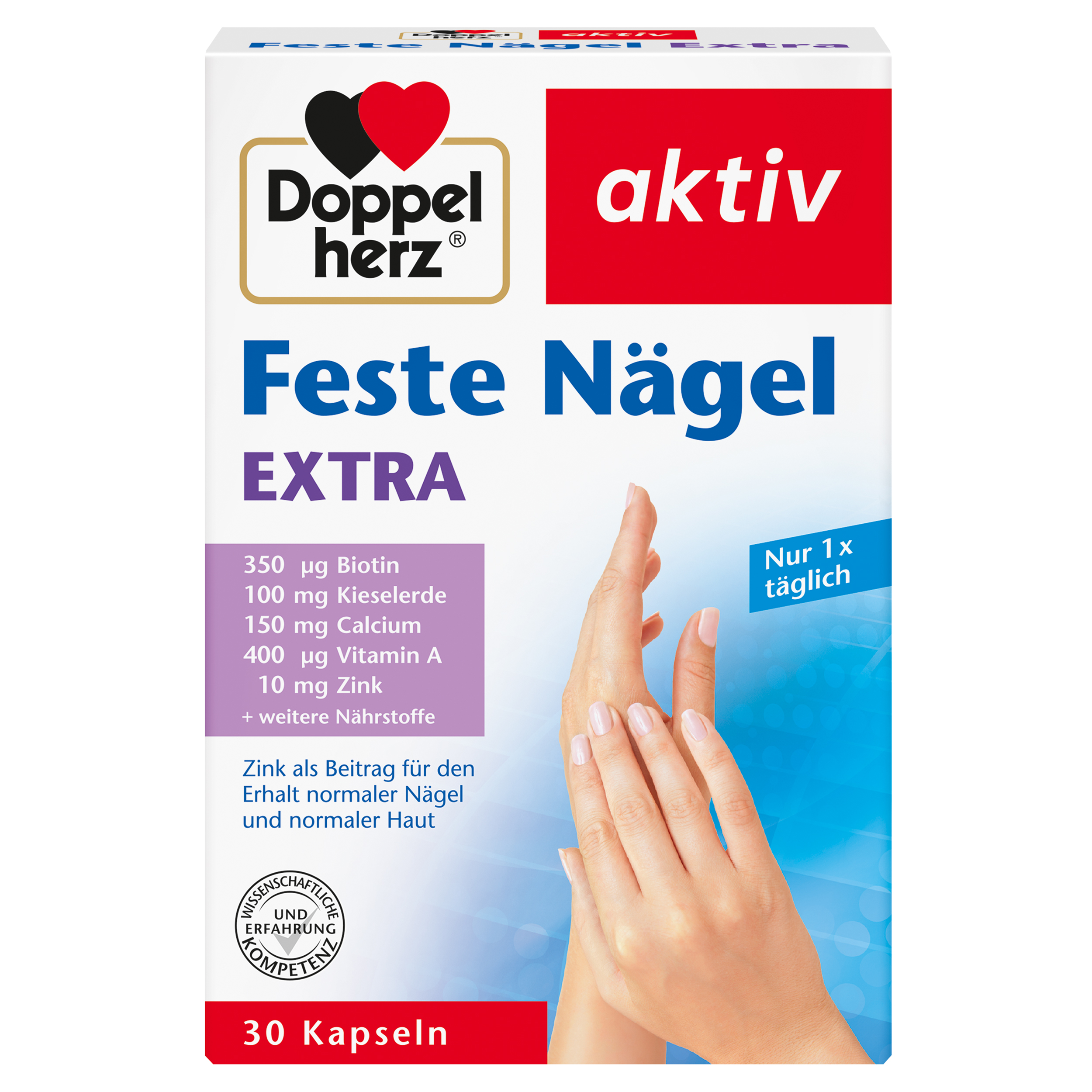 DOPPELHERZ Feste Nägel Extra Kapseln Abbildung für DOPPELHERZ Feste Nägel Extra Kapseln