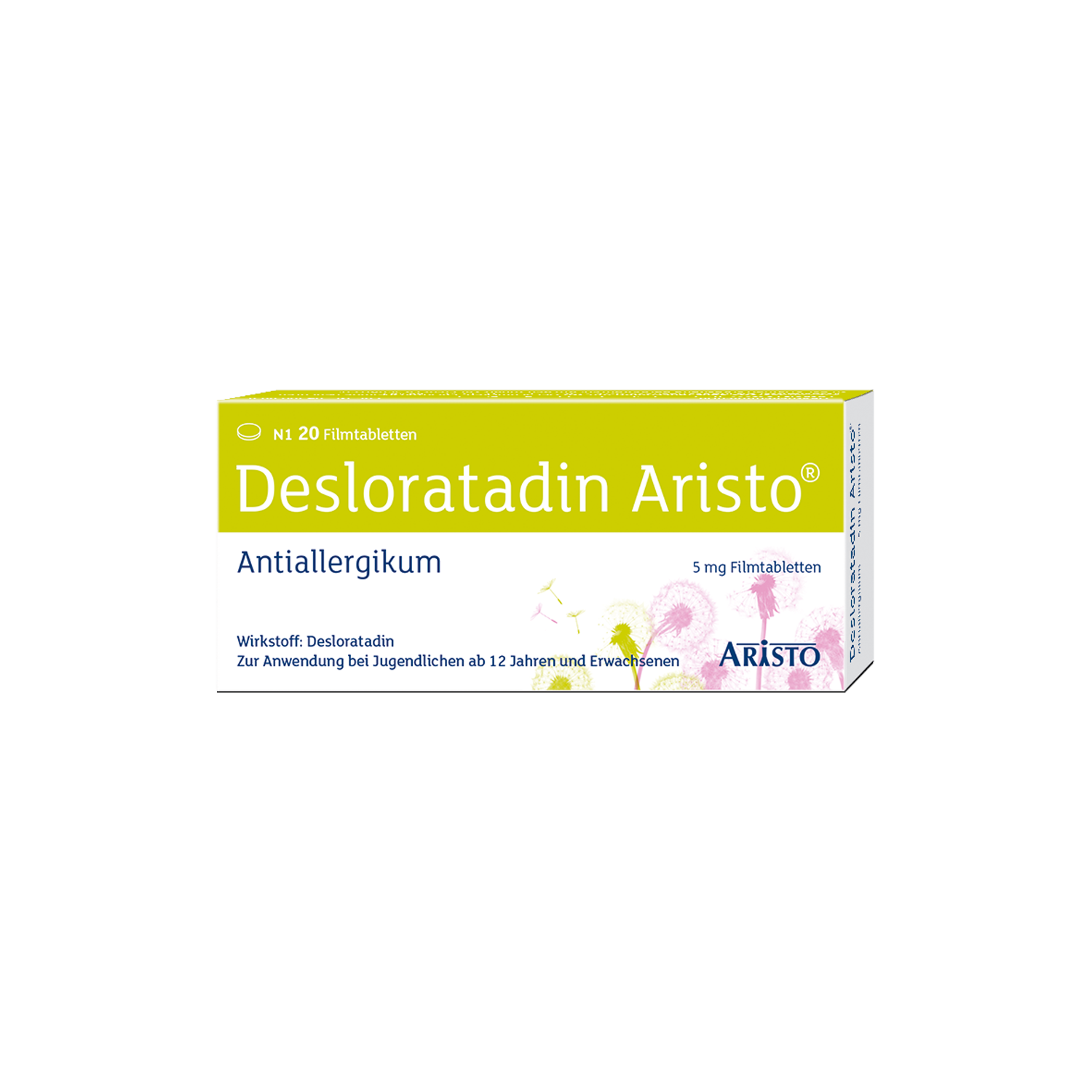 DESLORATADIN Aristo 5 mg Filmtabletten Abbildung für DESLORATADIN Aristo 5 mg Filmtabletten