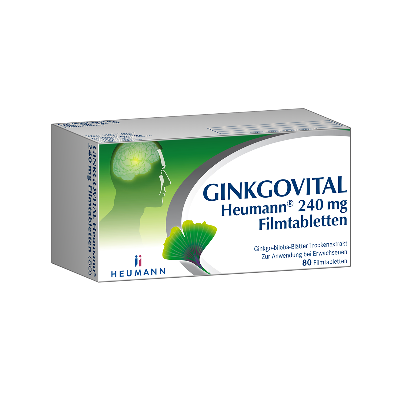 GINKGOVITAL Heumann 240 mg Filmtabletten Abbildung für GINKGOVITAL Heumann 240 mg Filmtabletten