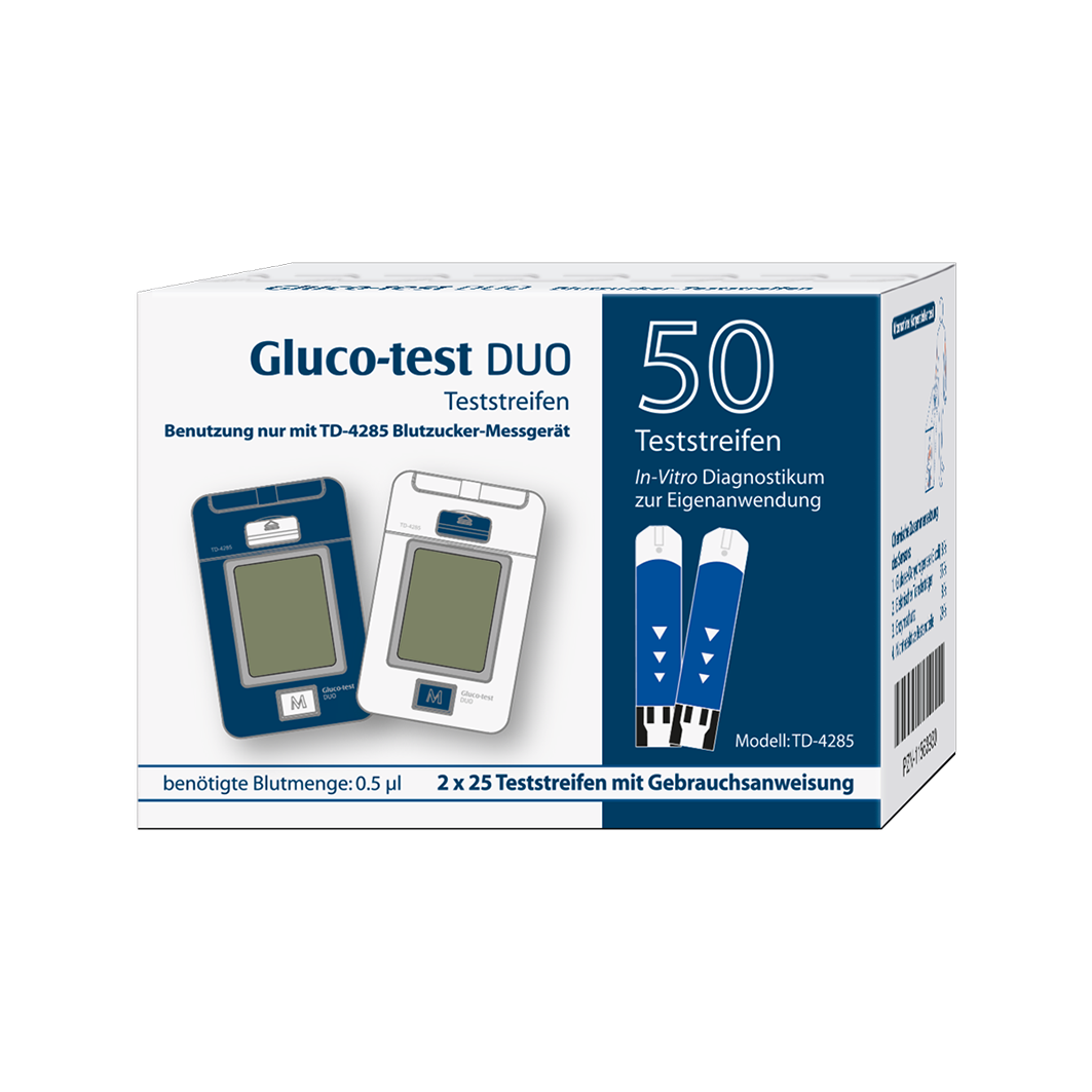 GLUCO TEST DUO Teststreifen Abbildung für GLUCO TEST DUO Teststreifen