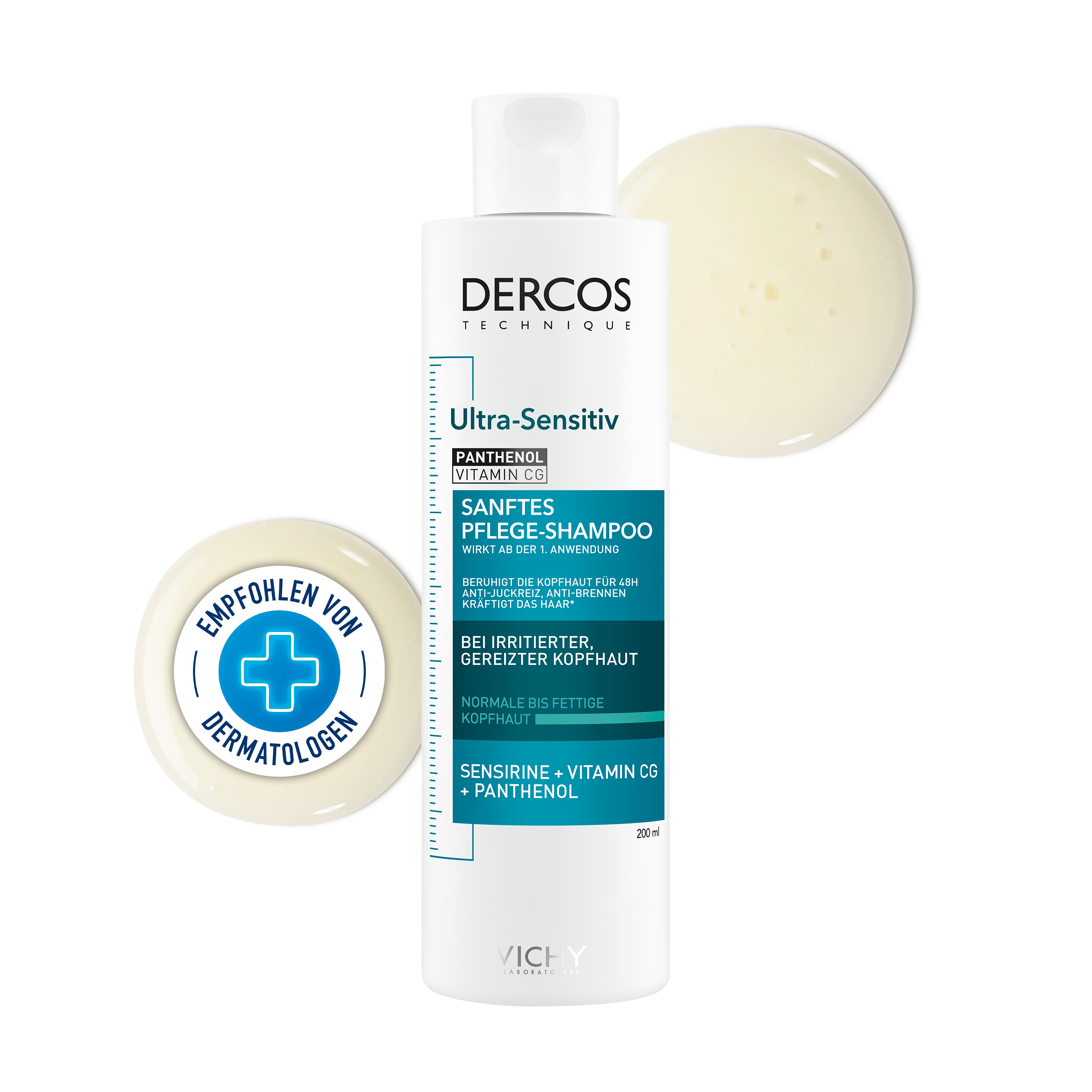 VICHY DERCOS ultra-sensitiv Shampoo fett.Kopfhaut Abbildung für VICHY DERCOS ultra-sensitiv Shampoo fett.Kopfhaut