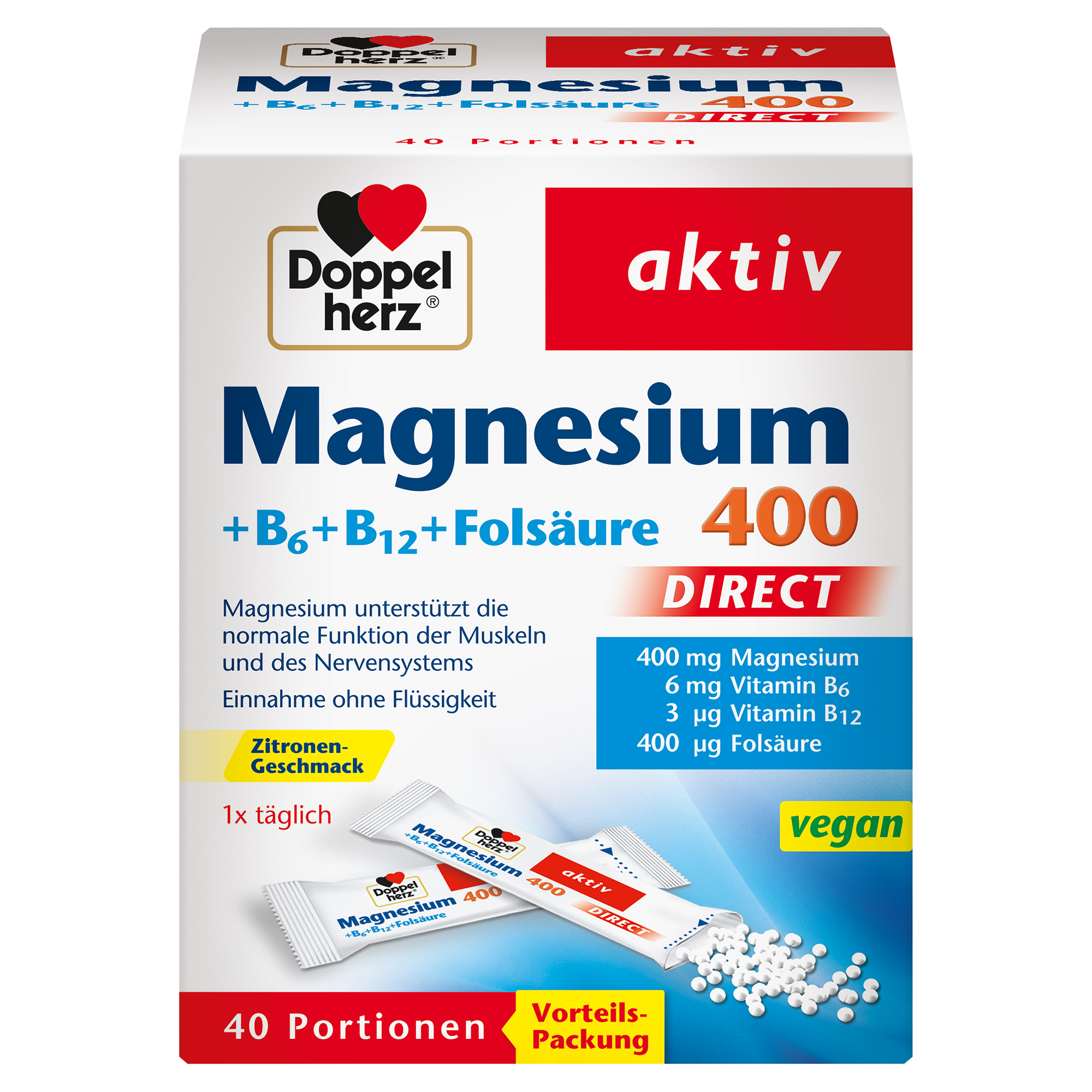 DOPPELHERZ Magnesium+B Vitamine DIRECT Pellets Abbildung für DOPPELHERZ Magnesium+B Vitamine DIRECT Pellets