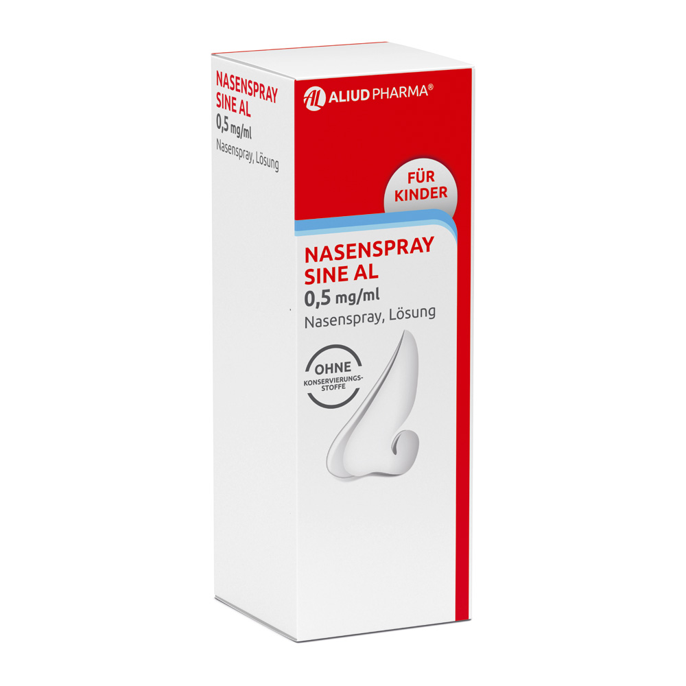 Nasenspray sine AL 0,5 mg / ml bei Schnupfen Abbildung für Nasenspray sine AL 0,5 mg / ml bei Schnupfen