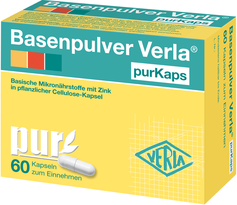 Basenpulver Verla® purKaps Abbildung für Basenpulver Verla® purKaps