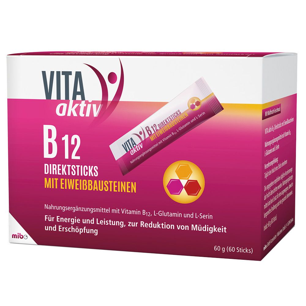 VITA AKTIV B12 Direktsticks mit Eiweißbausteinen Abbildung für VITA AKTIV B12 Direktsticks mit Eiweißbausteinen
