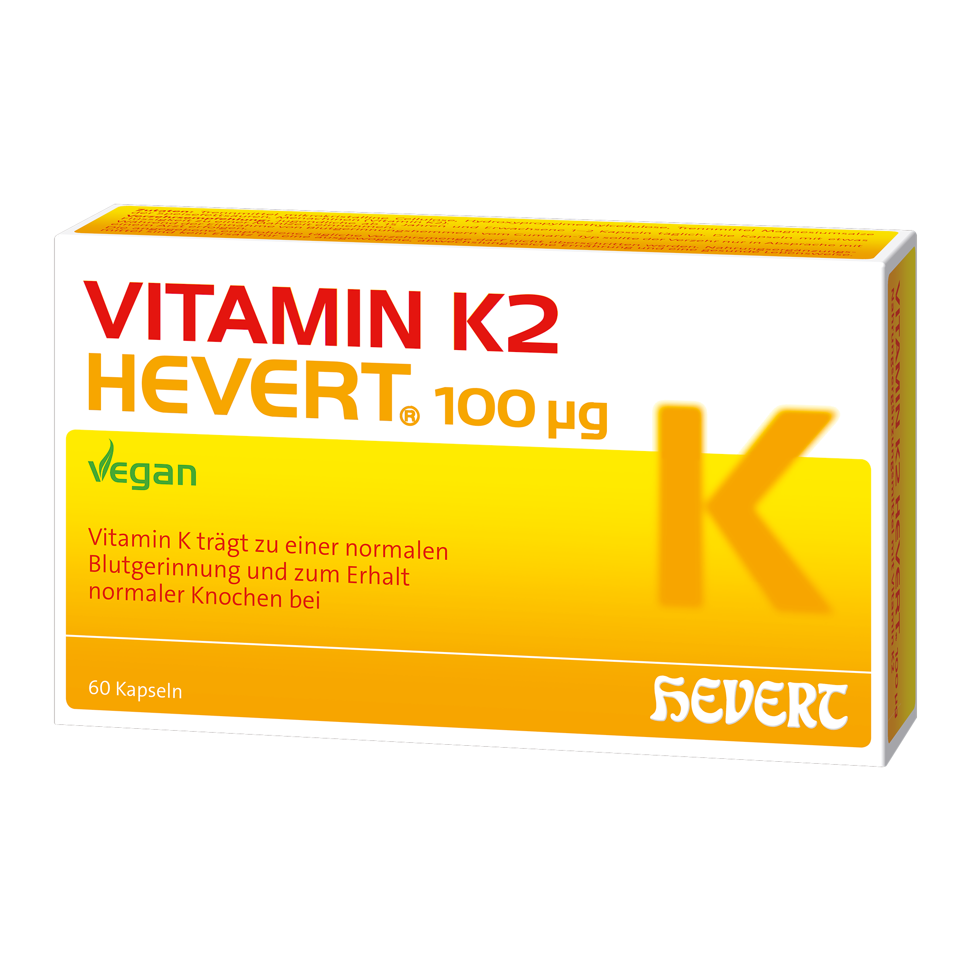 VITAMIN K2 HEVERT 100 μg Kapseln Abbildung für VITAMIN K2 HEVERT 100 μg Kapseln