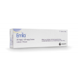 EMLA 25 mg/g + 25 mg/g Creme Abbildung für EMLA 25 mg/g + 25 mg/g Creme