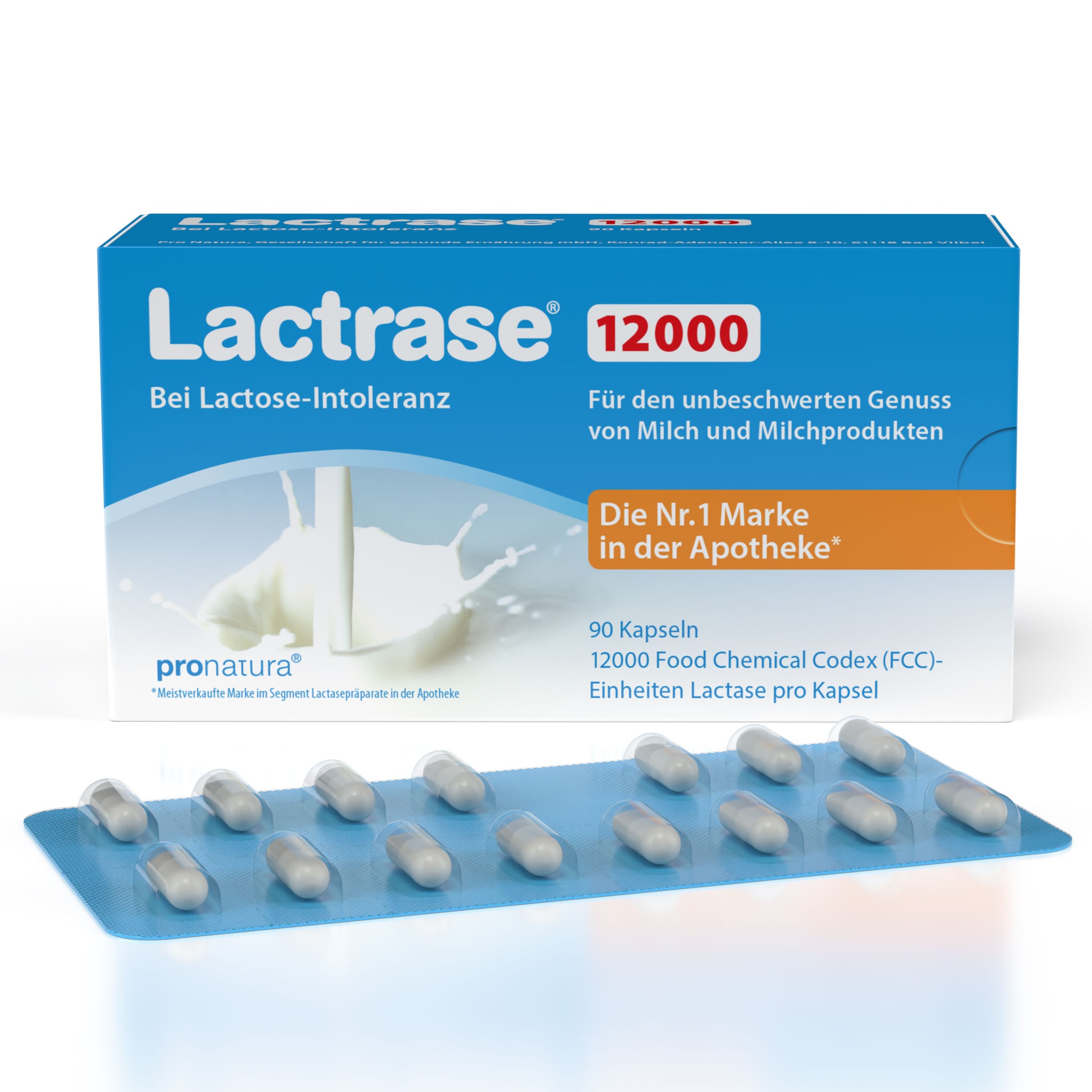 LACTRASE 12.000 FCC Kapseln Abbildung für LACTRASE 12.000 FCC Kapseln