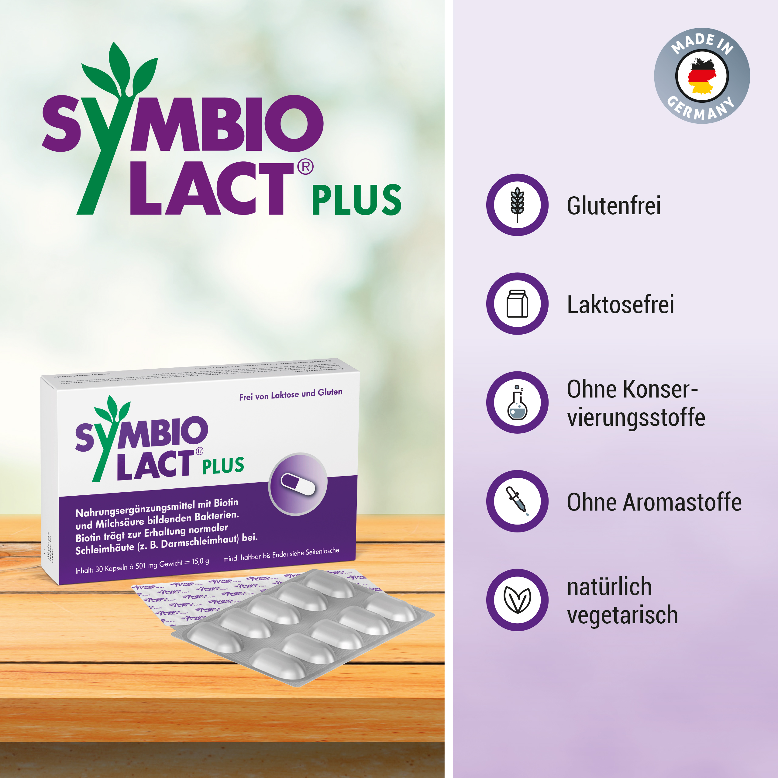 SYMBIOLACT PLUS Kapseln Abbildung für SYMBIOLACT PLUS Kapseln