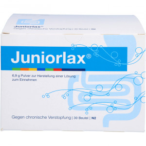 JUNIORLAX Pulver z.Herst.e.Lösung z.Einnehmen Abbildung für JUNIORLAX Pulver z.Herst.e.Lösung z.Einnehmen