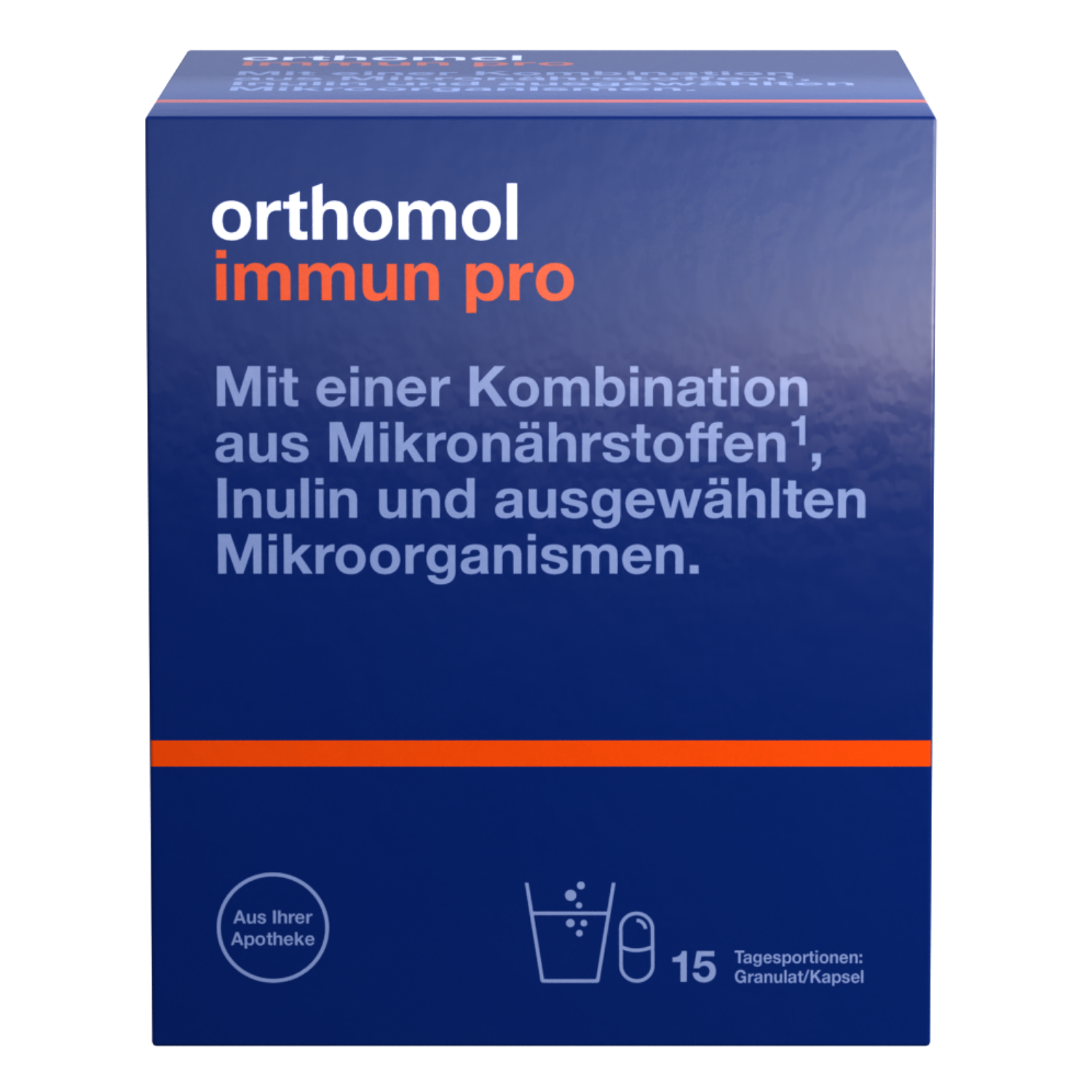 ORTHOMOL Immun pro 15 Tagesportionen Granulat & Kapseln Kombipackung Abbildung für ORTHOMOL Immun pro 15 Tagesportionen Granulat & Kapseln Kombipackung