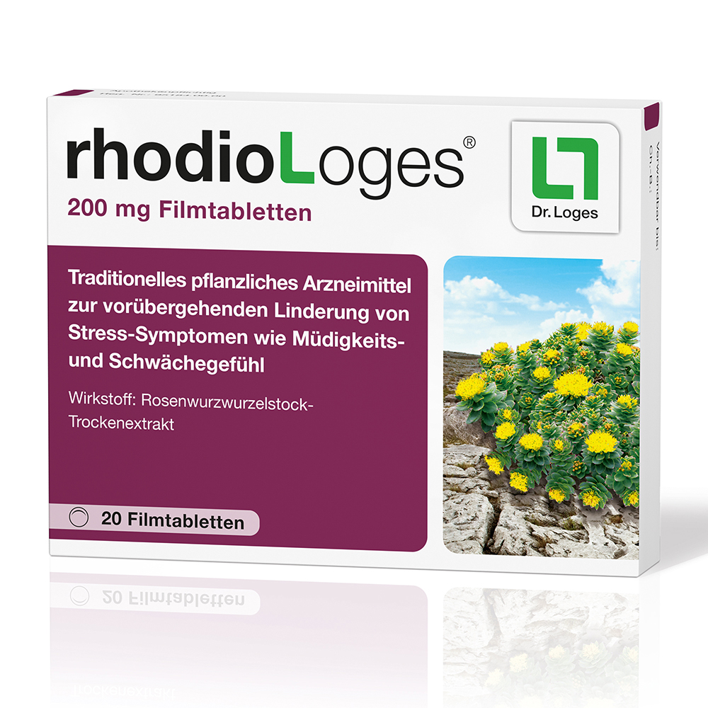 RHODIOLOGES 200 mg Filmtabletten Abbildung für RHODIOLOGES 200 mg Filmtabletten