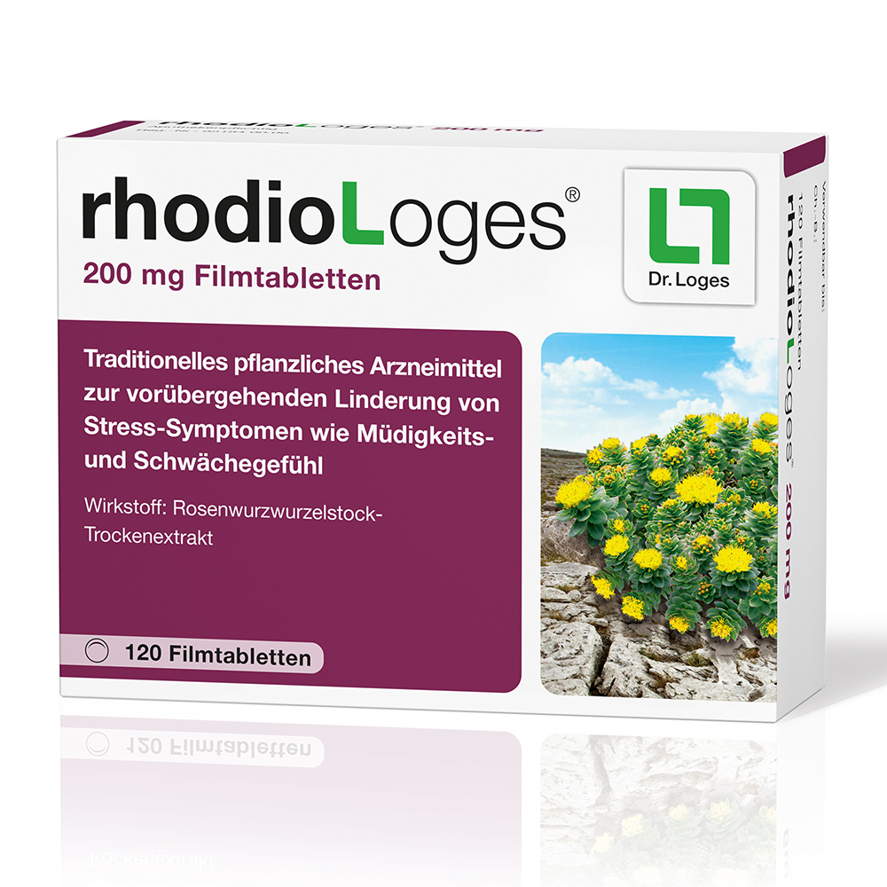 RHODIOLOGES 200 mg Filmtabletten Abbildung für RHODIOLOGES 200 mg Filmtabletten