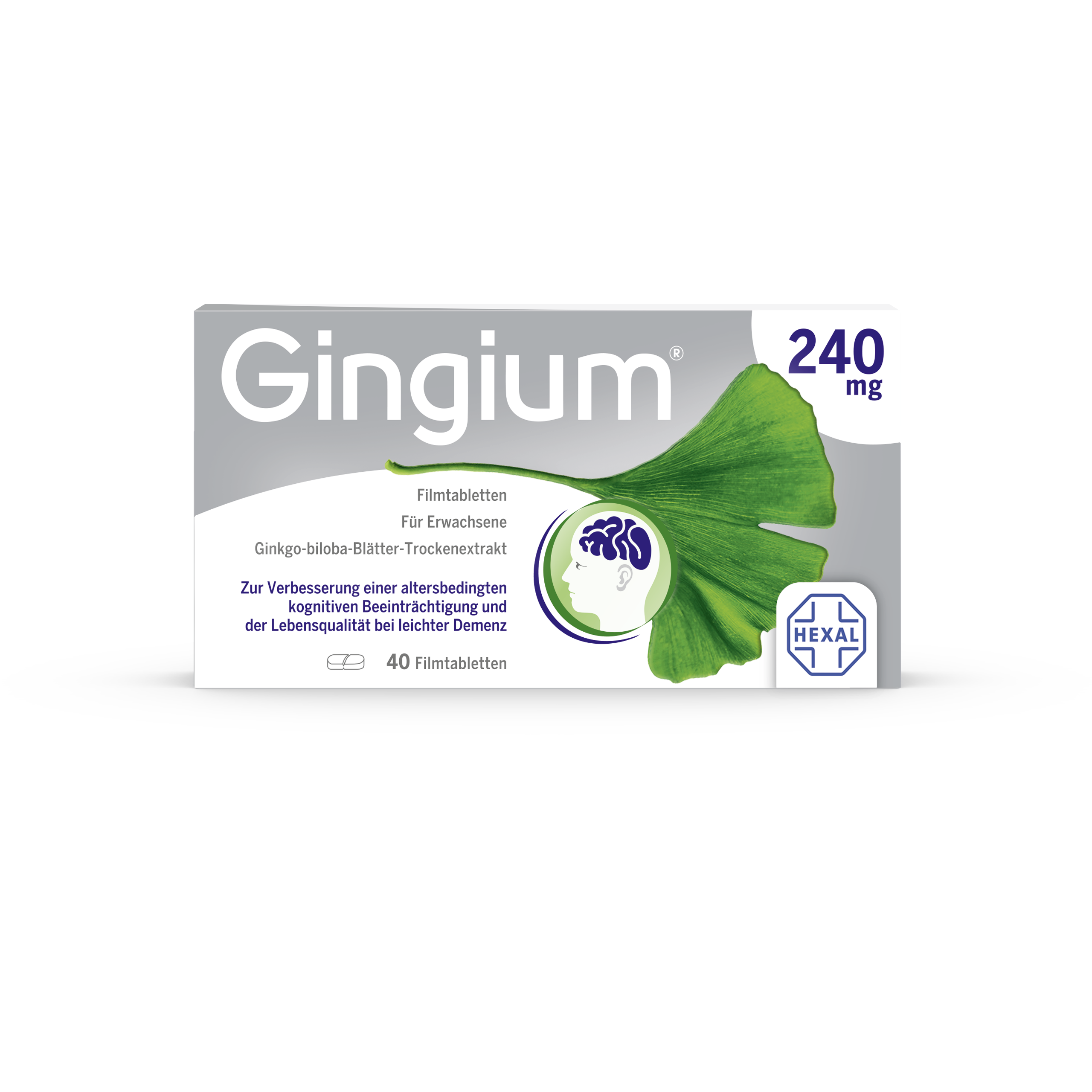 GINGIUM 240 mg Filmtabletten Abbildung für GINGIUM 240 mg Filmtabletten