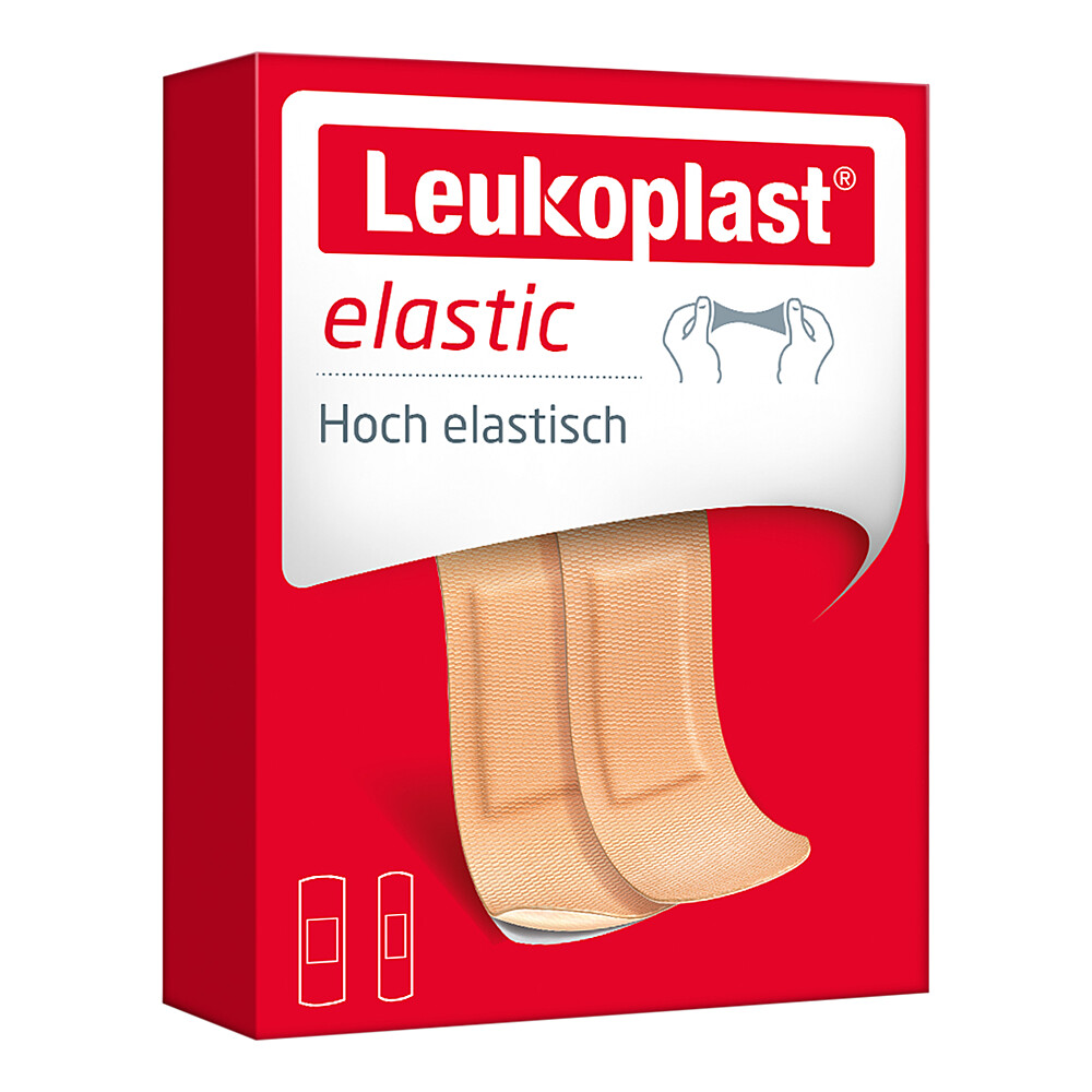 LEUKOPLAST Elastic Strips 19x76mm 8St/25x76mm 12St Abbildung für LEUKOPLAST Elastic Strips 19x76mm 8St/25x76mm 12St