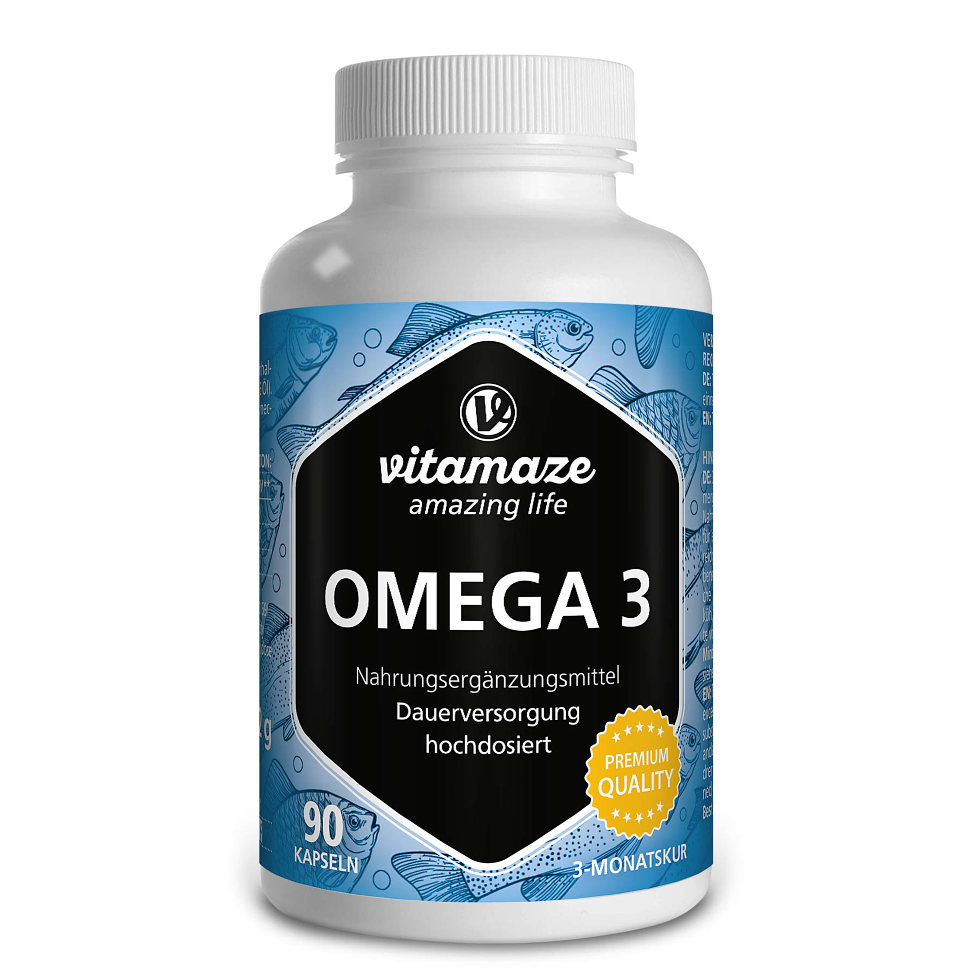 OMEGA-3 1000 mg EPA 400/DHA 300 hochdosiert Kaps. Abbildung für OMEGA-3 1000 mg EPA 400/DHA 300 hochdosiert Kaps.